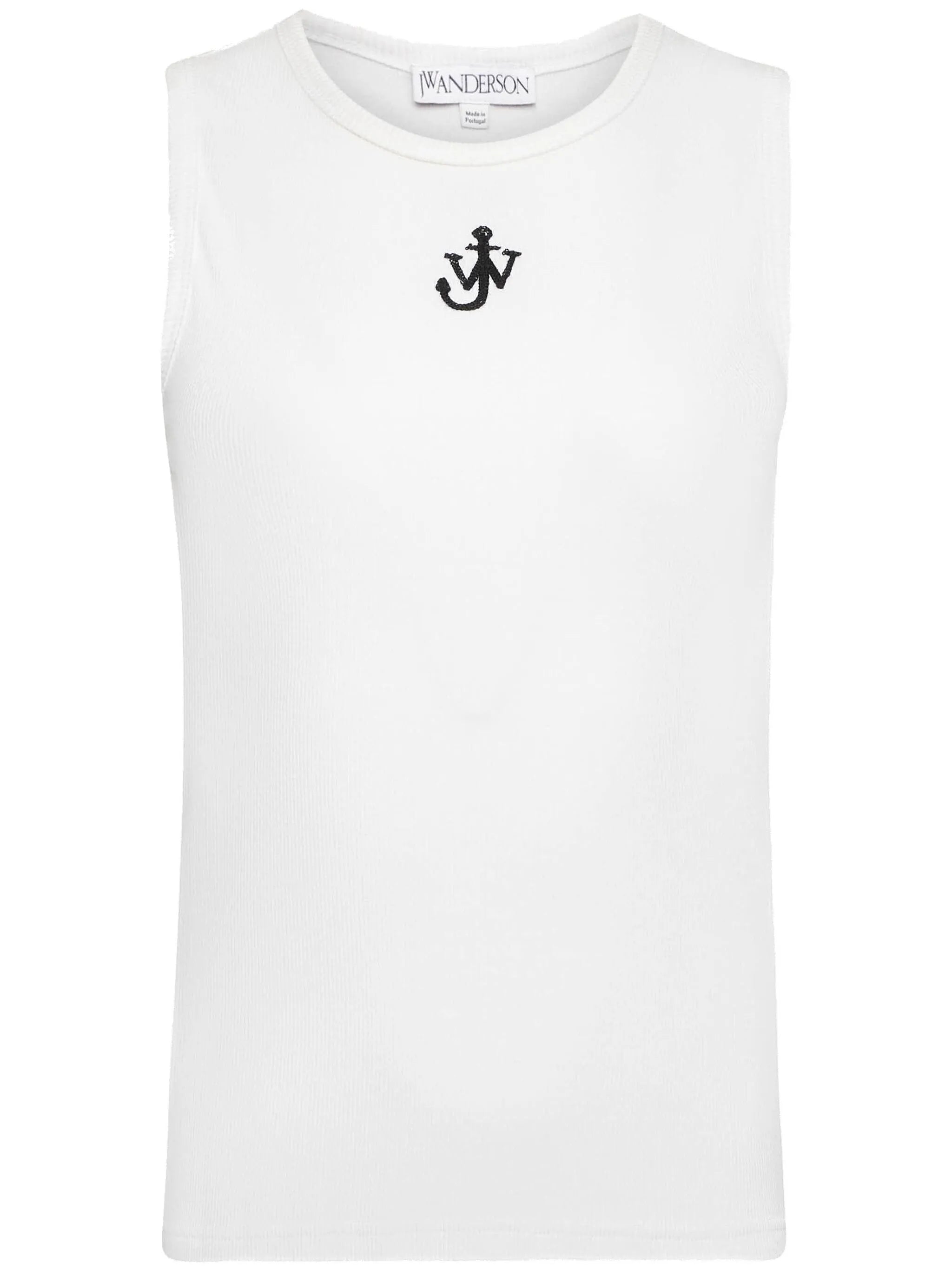 Anchor-embroidered top