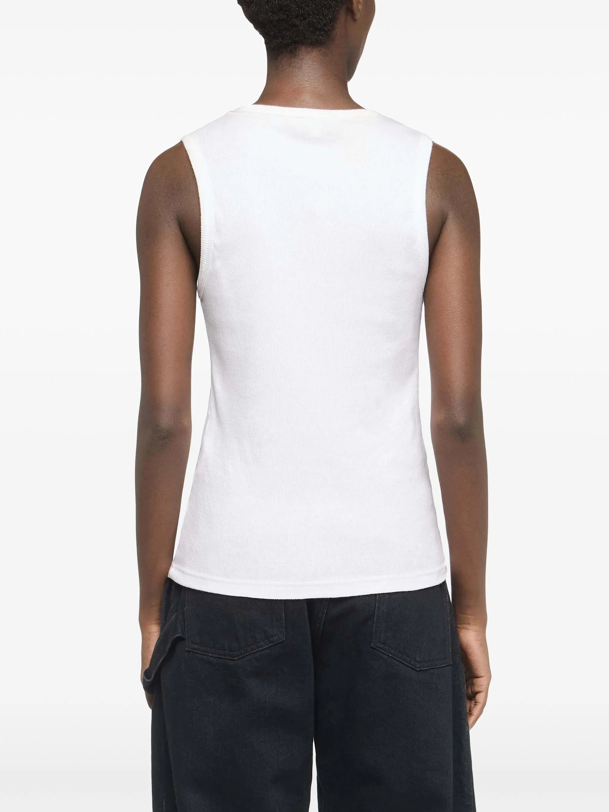 Anchor-embroidered top