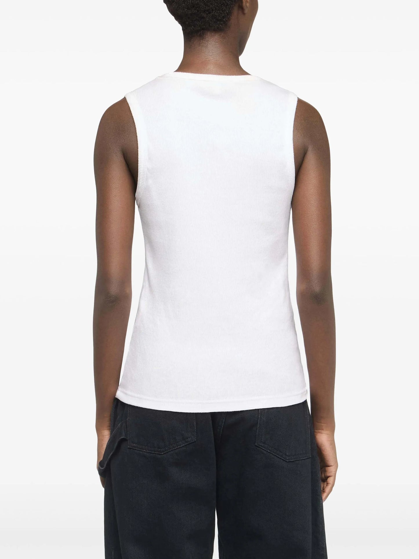Anchor-embroidered top