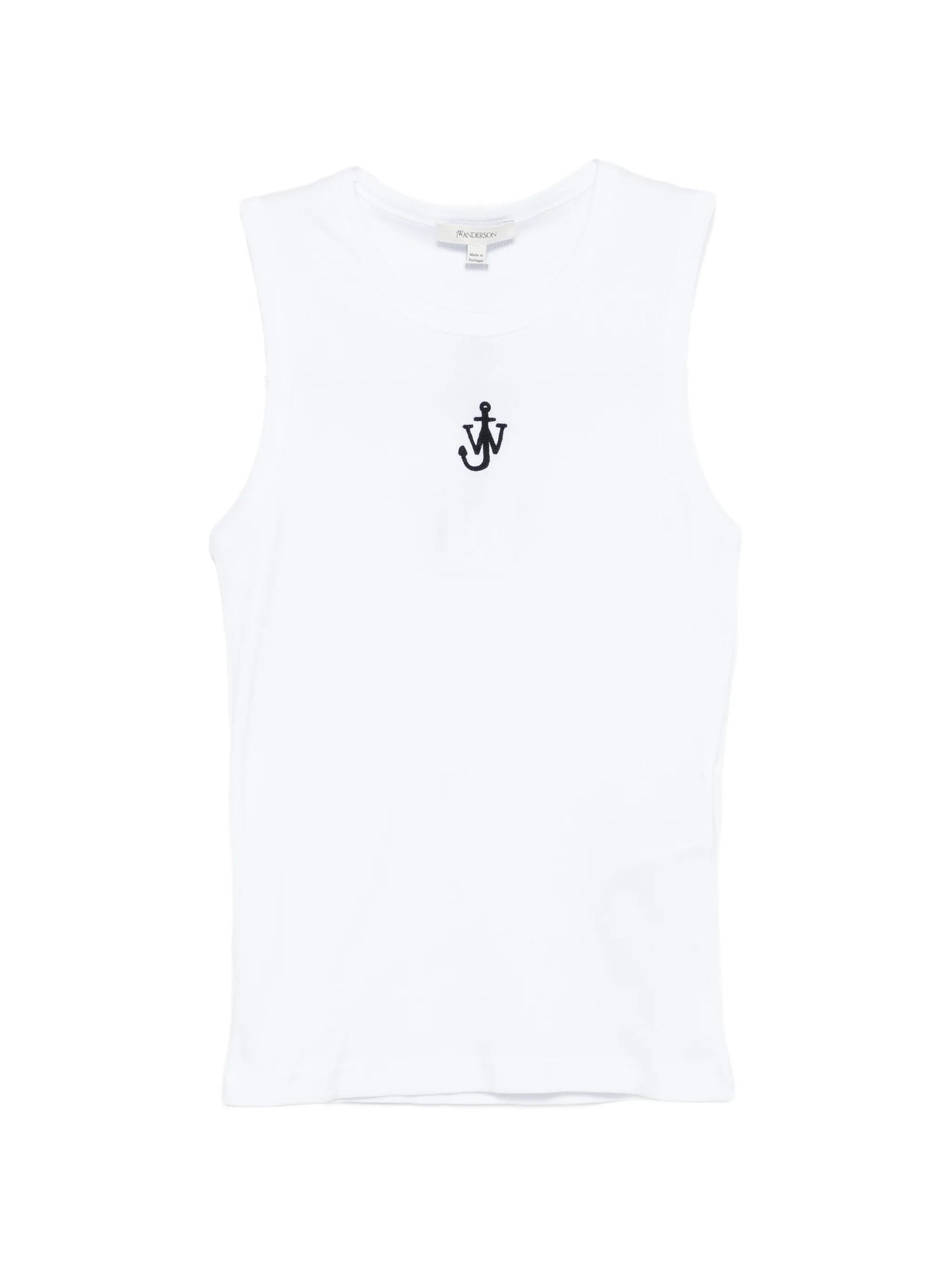 Anchor-embroidered tank top