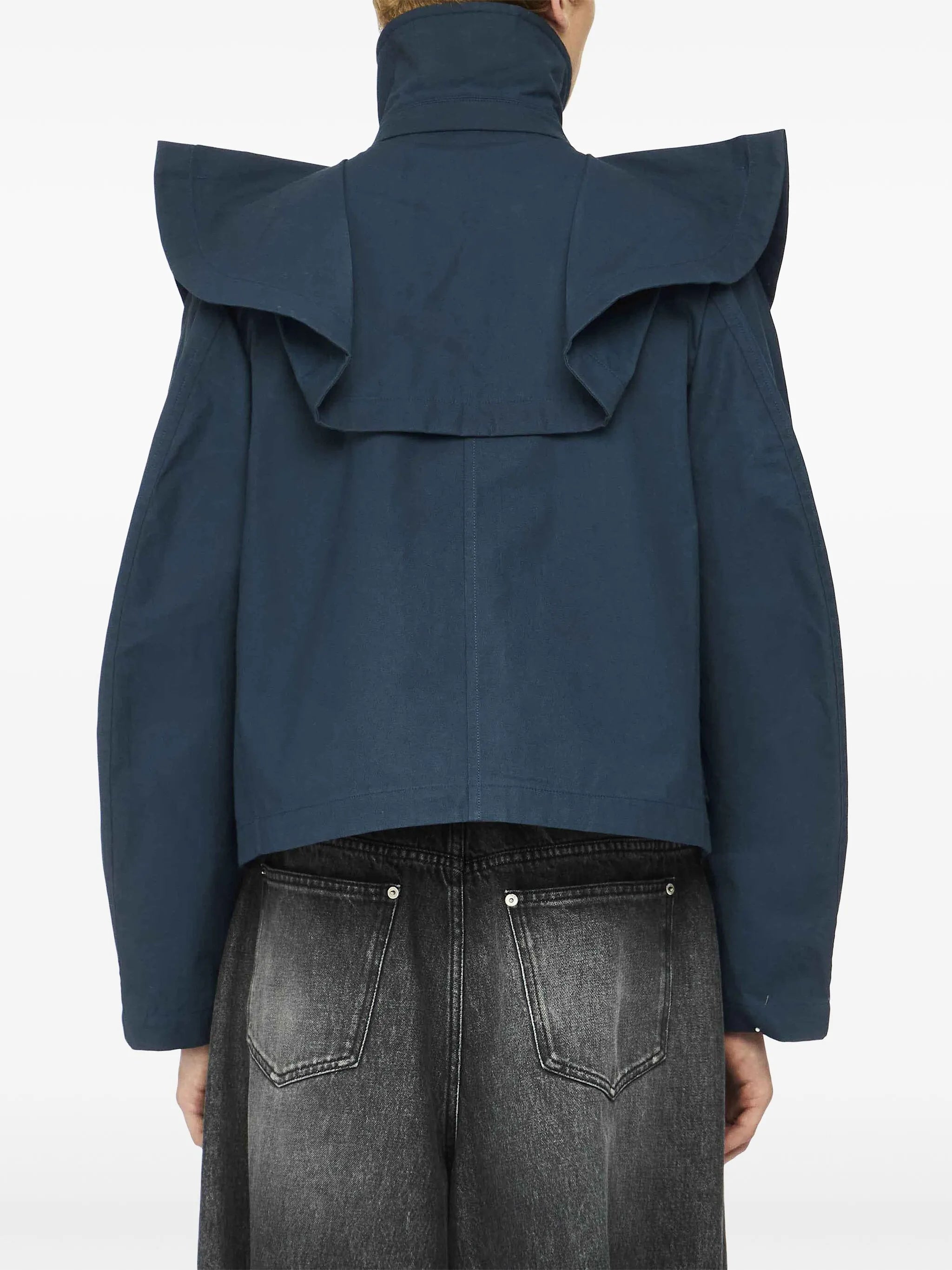 oversized-collar jacket