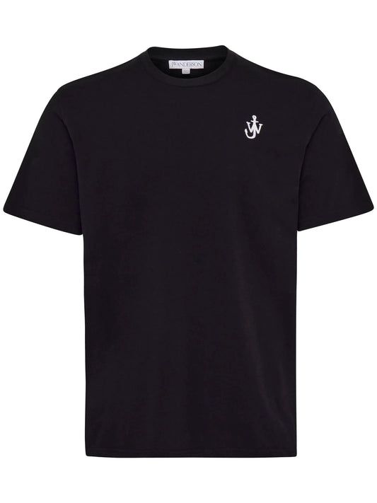Anchor-embroidered T-shirt