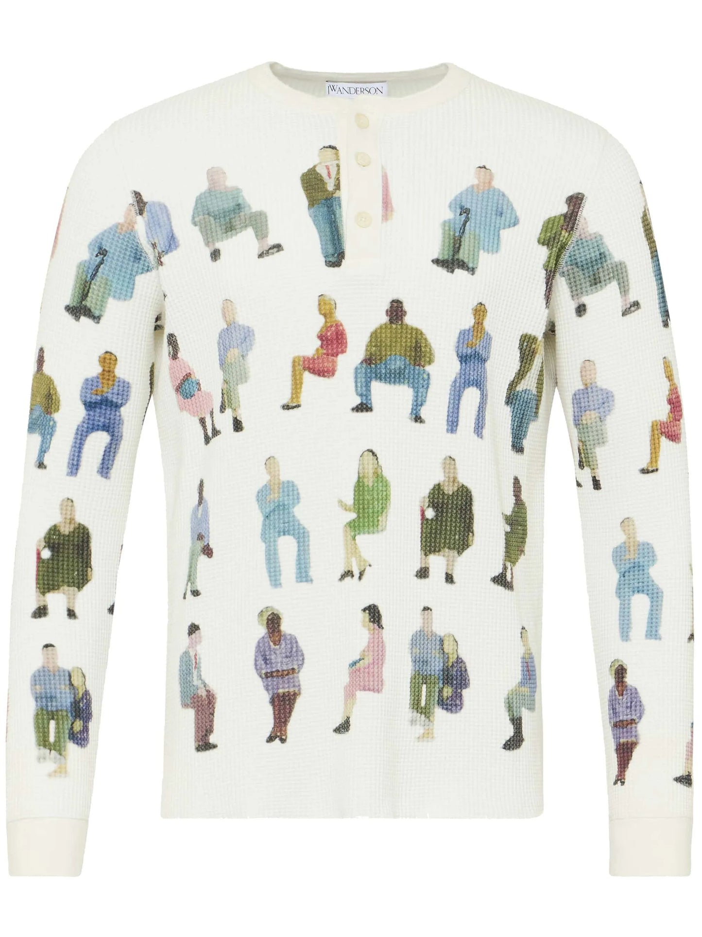 waffle cotton sweater