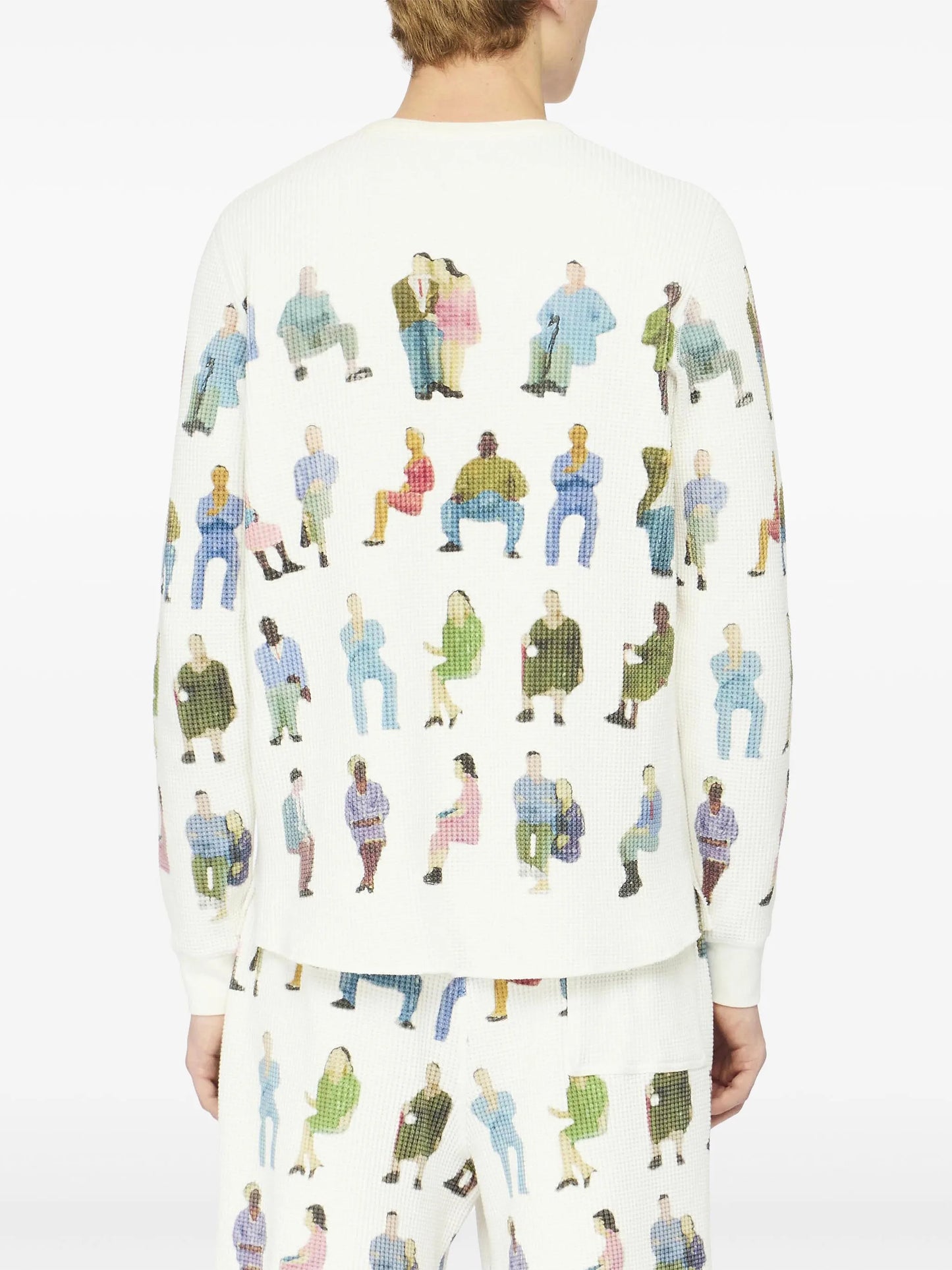 waffle cotton sweater
