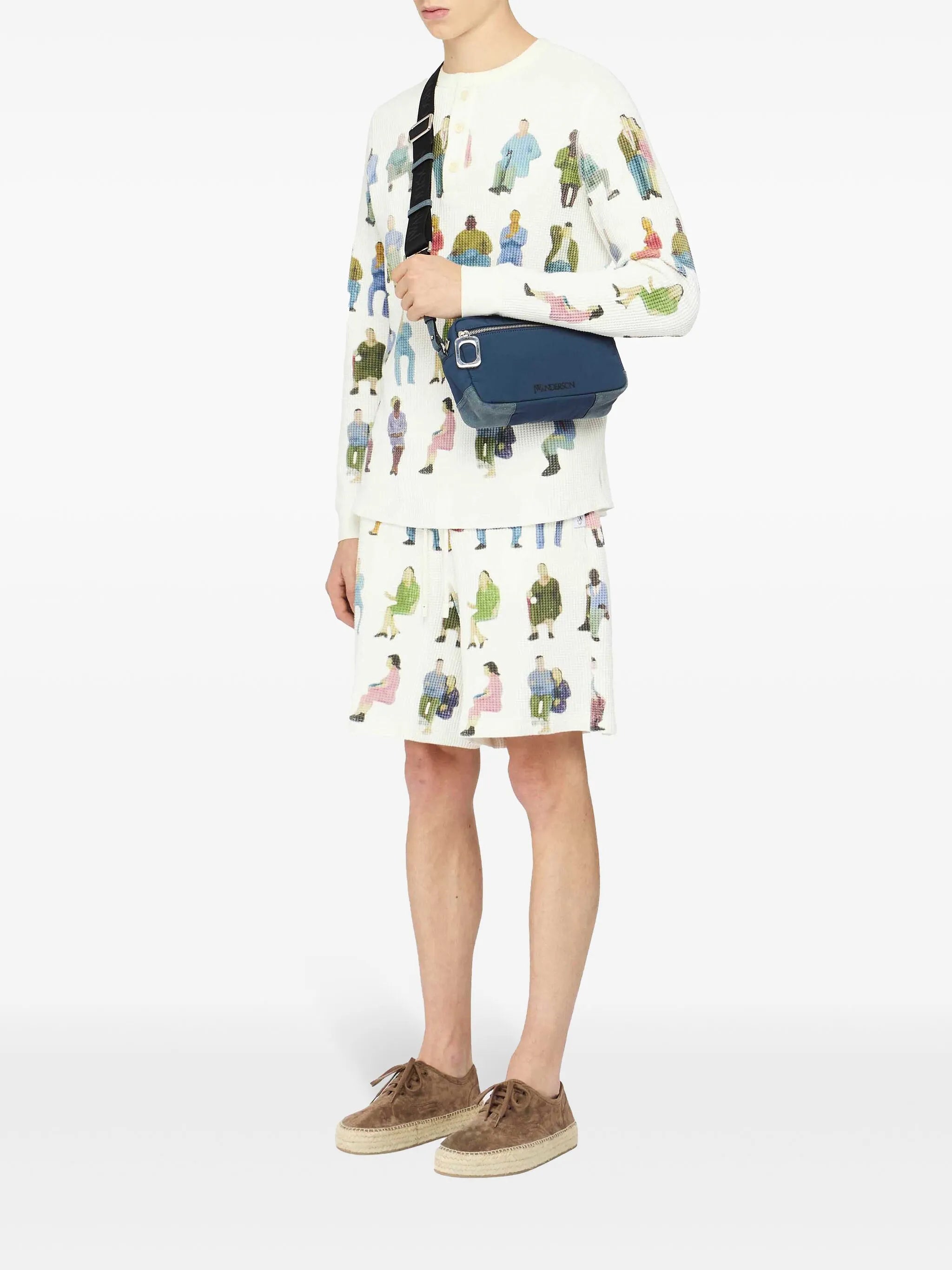 waffle-texture shorts