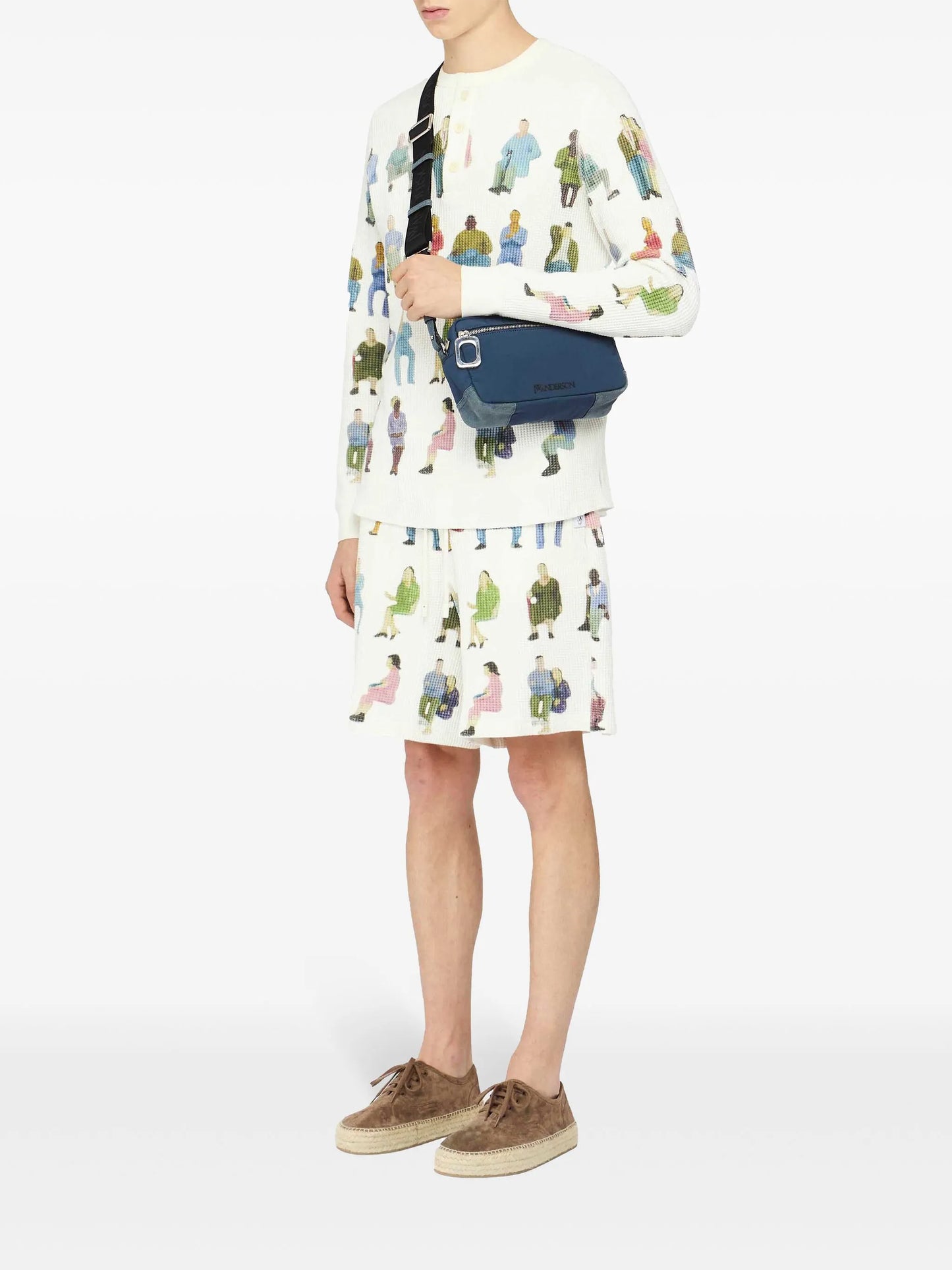 waffle-texture shorts