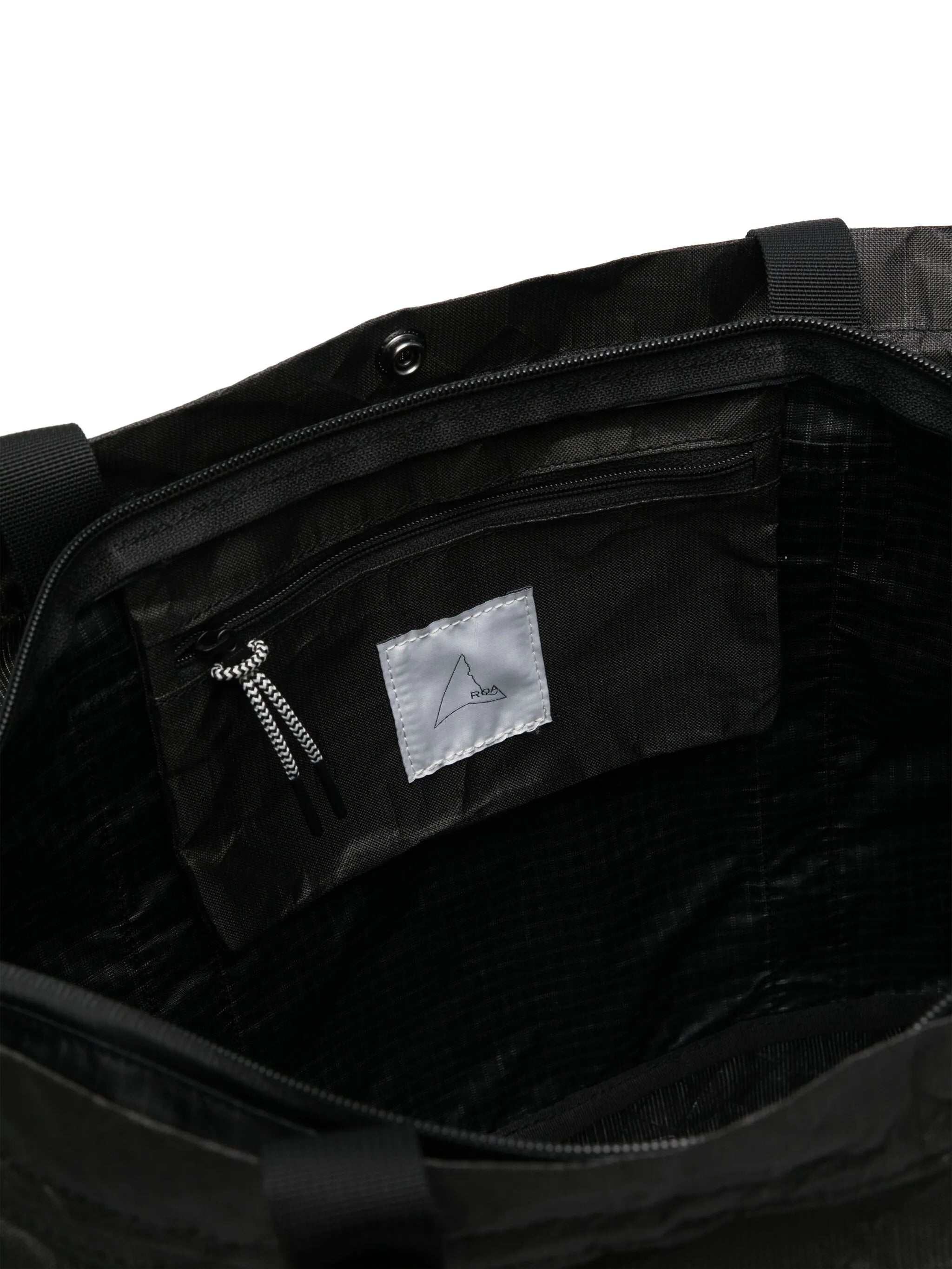 crinkled-finish tote bag