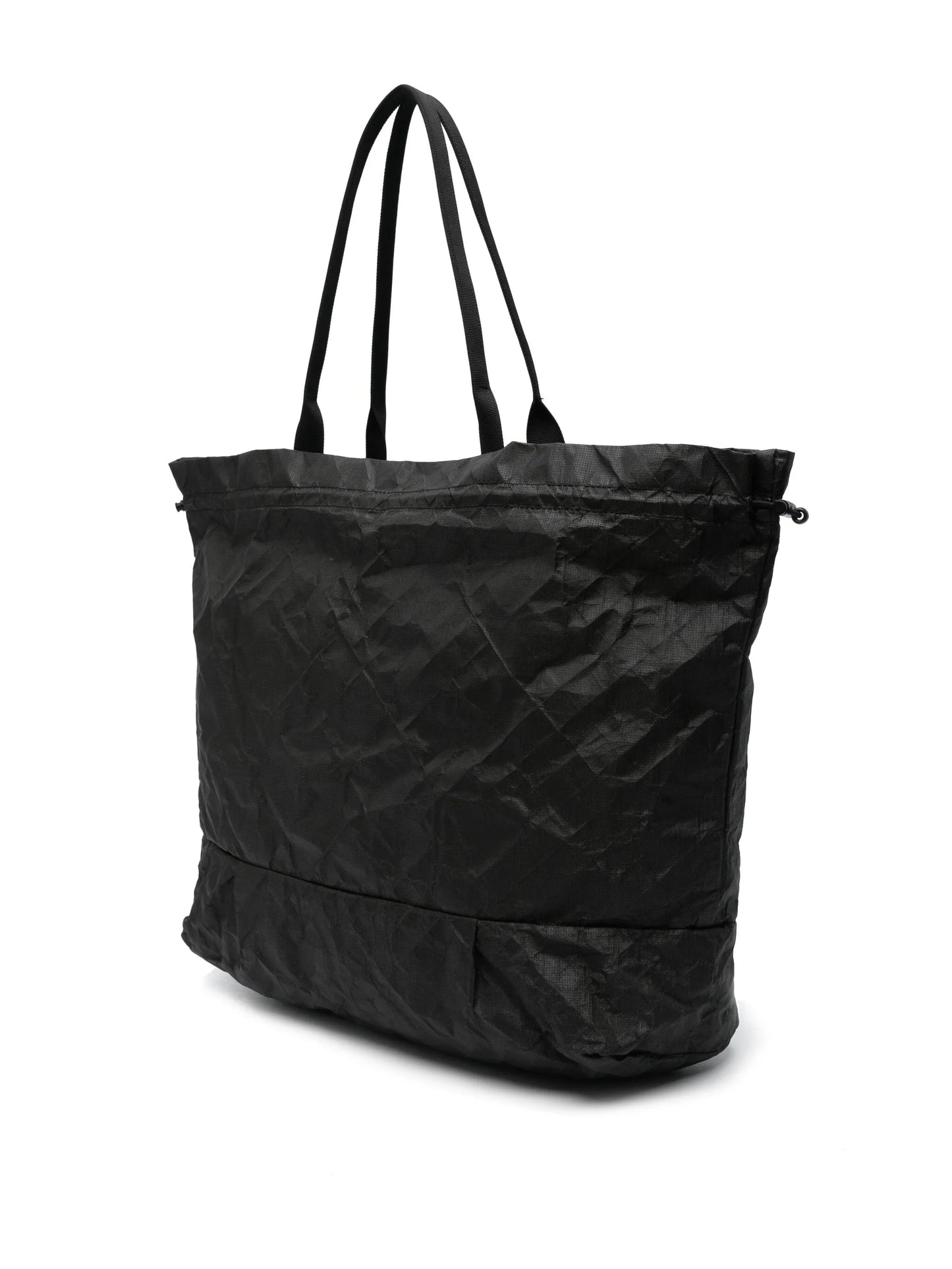 crinkled-finish tote bag