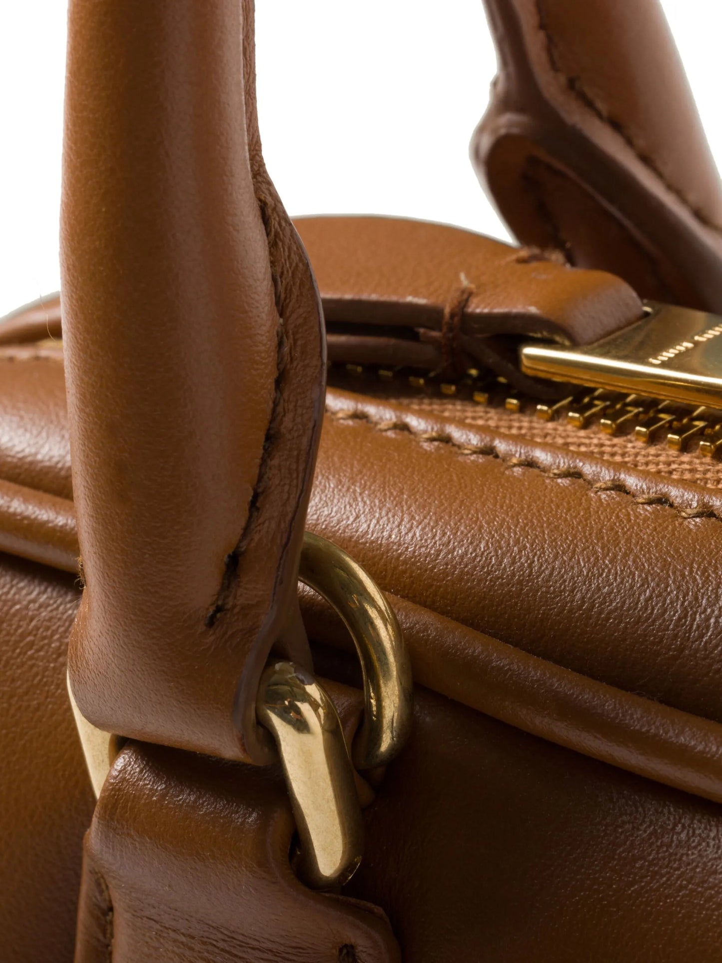logo-embossed calf leather shoulder bag