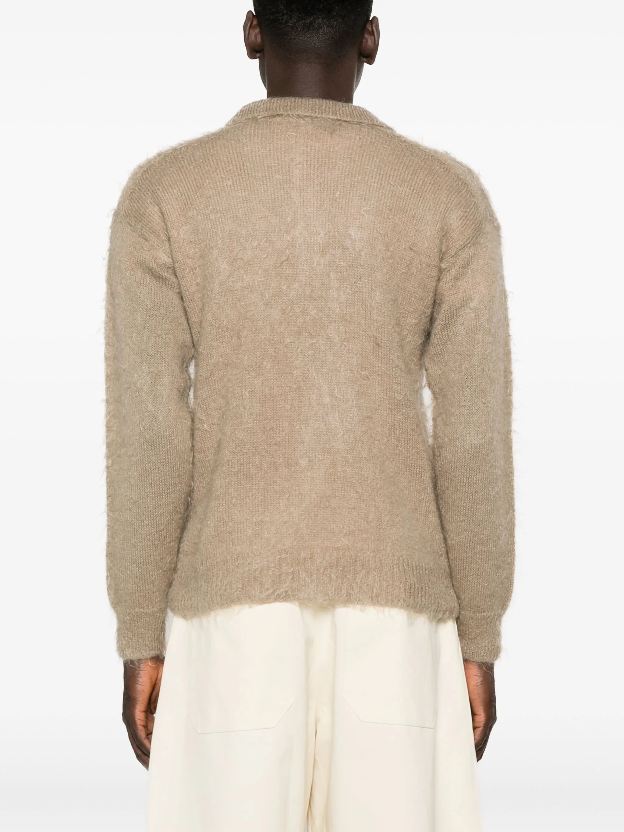 fine-knit polo shirt