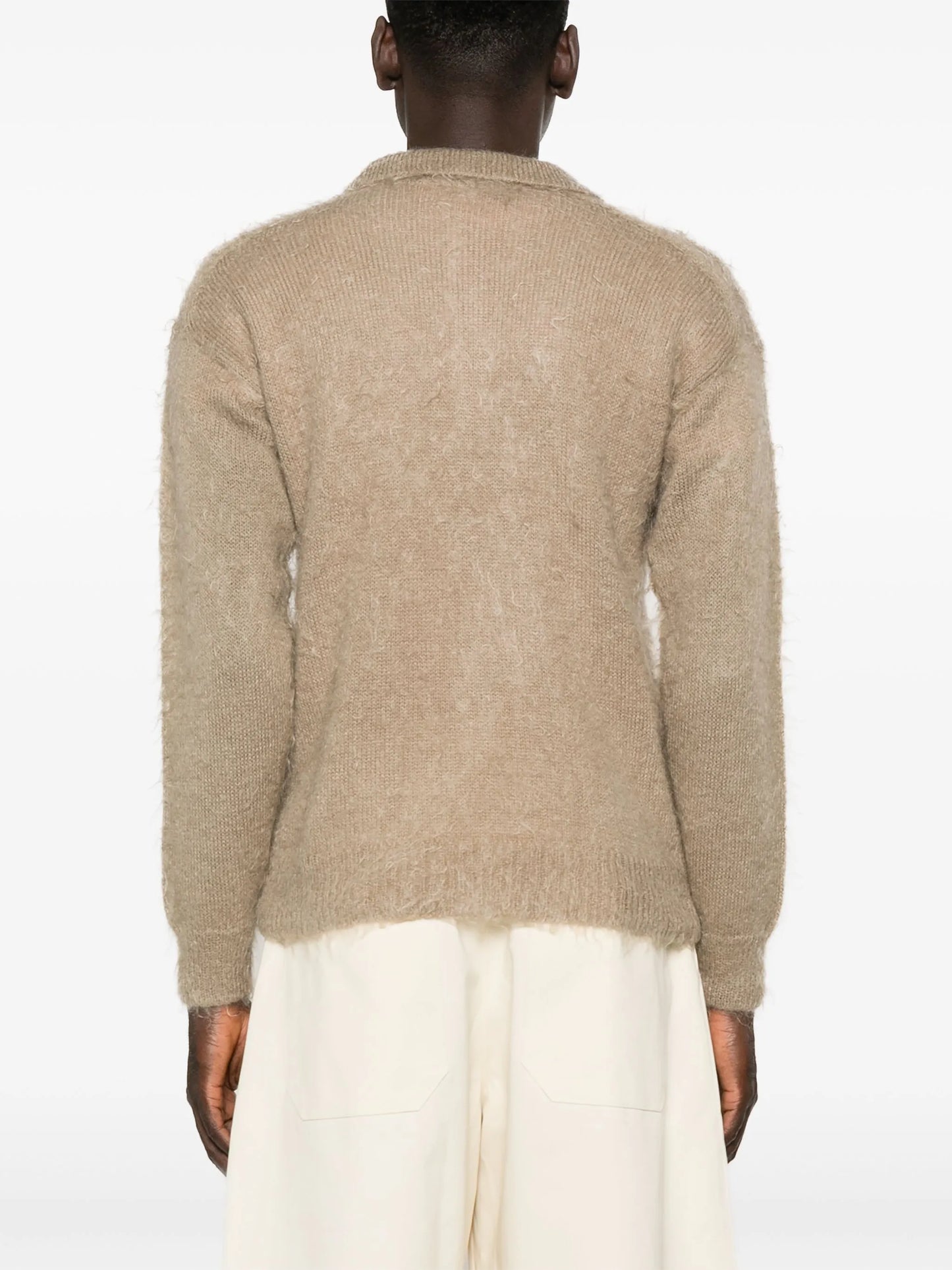 fine-knit polo shirt