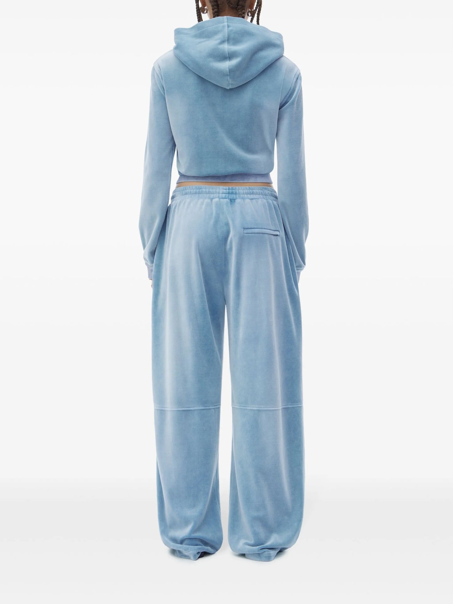 velvet track pants
