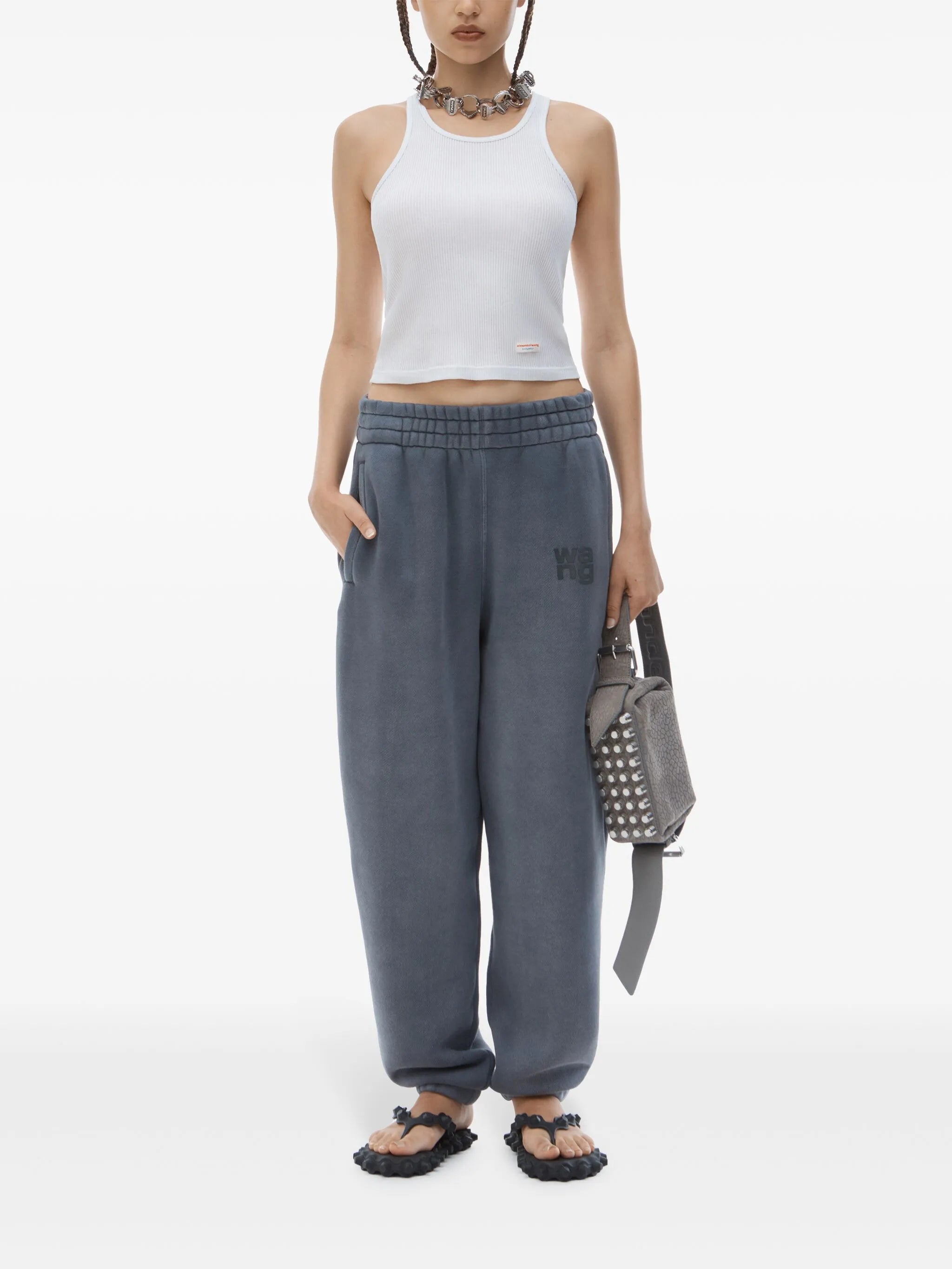 Terry track pants