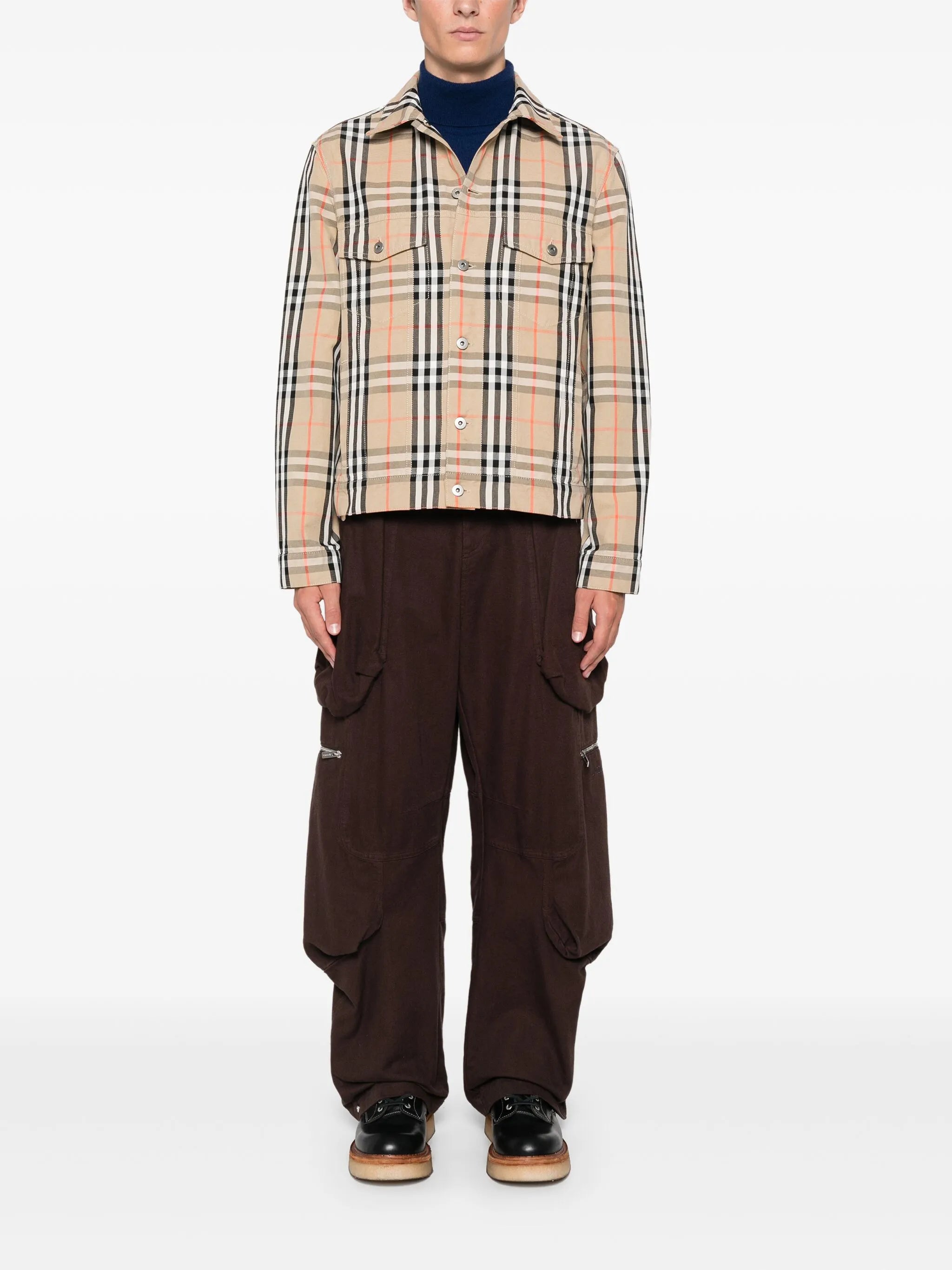 checked jacket