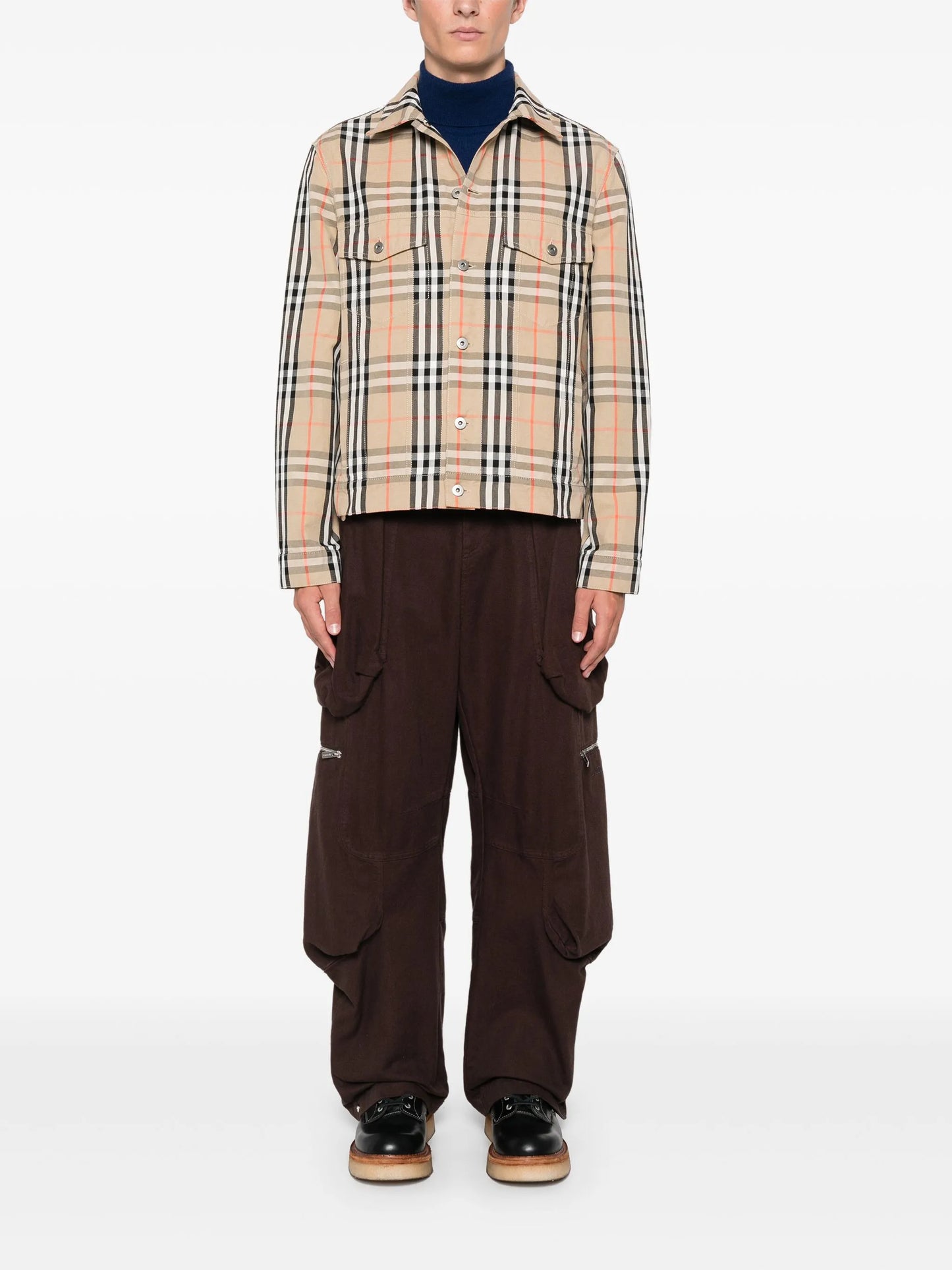 checked jacket