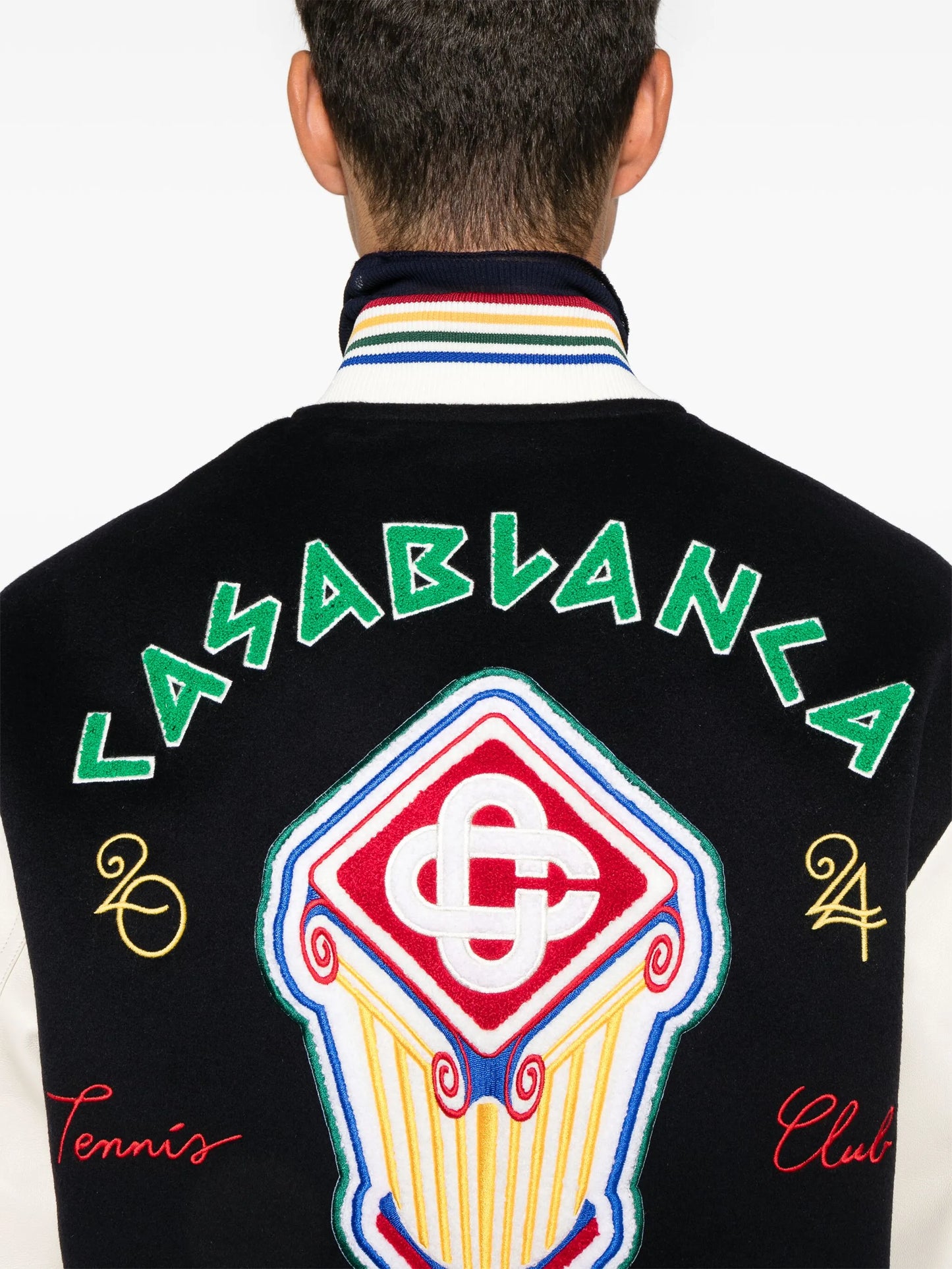 Chenille Patchwork bomber jacket