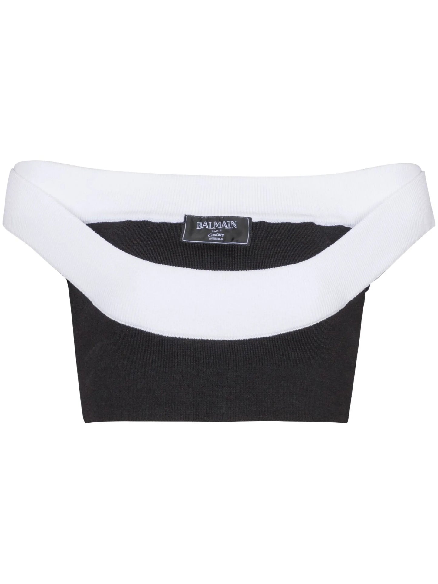 ribbed-knit cropped top