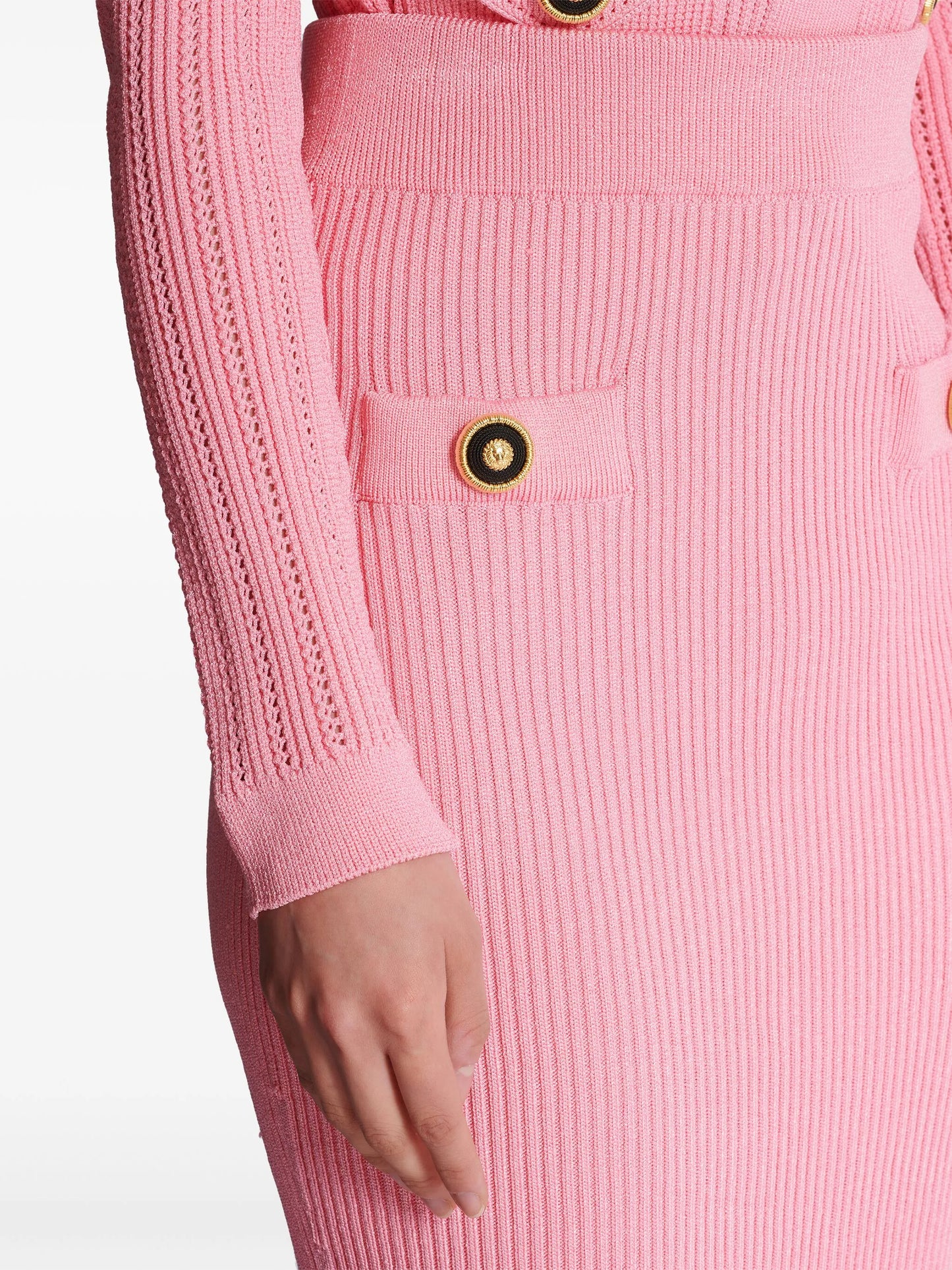 knitted midi skirt