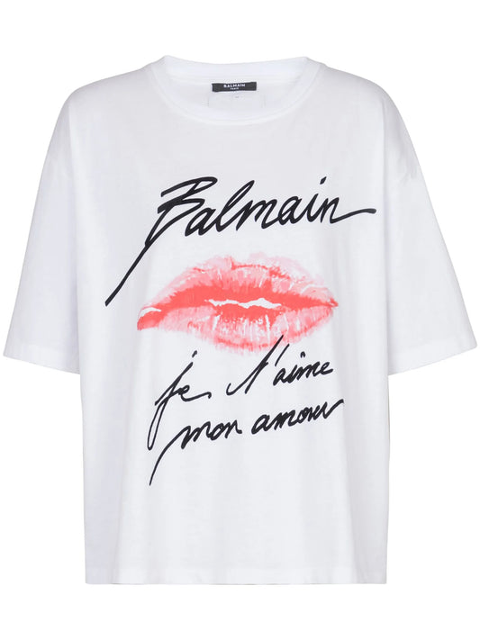 kiss-print T-shirt