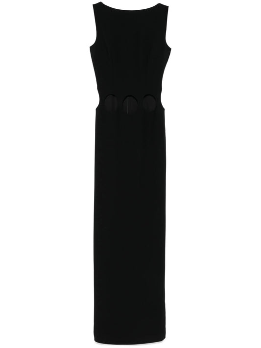 hole-detail maxi dress