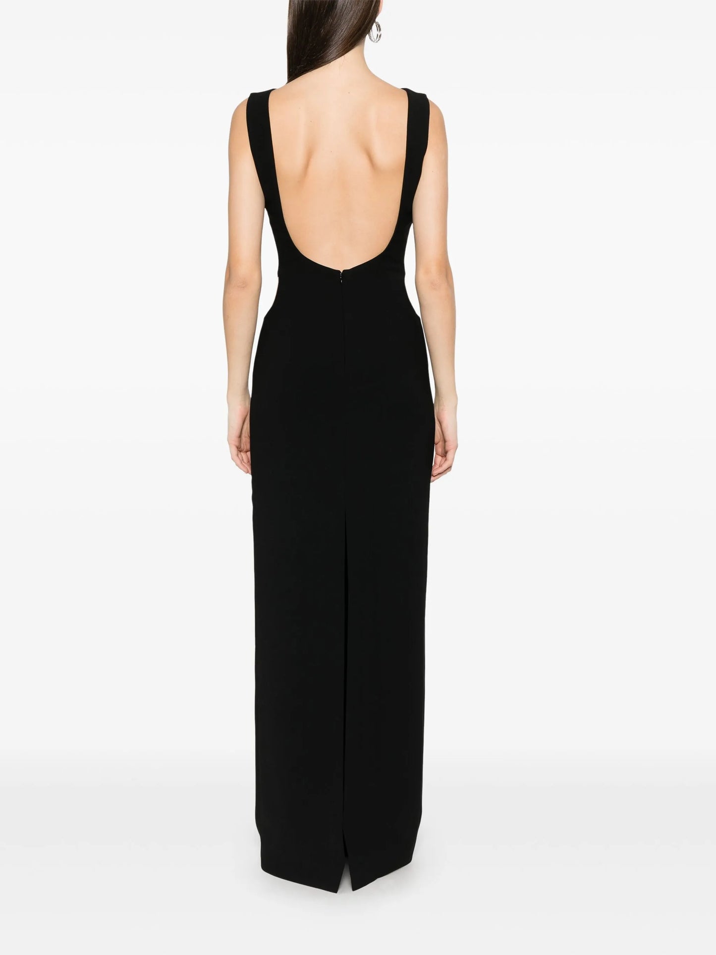 hole-detail maxi dress