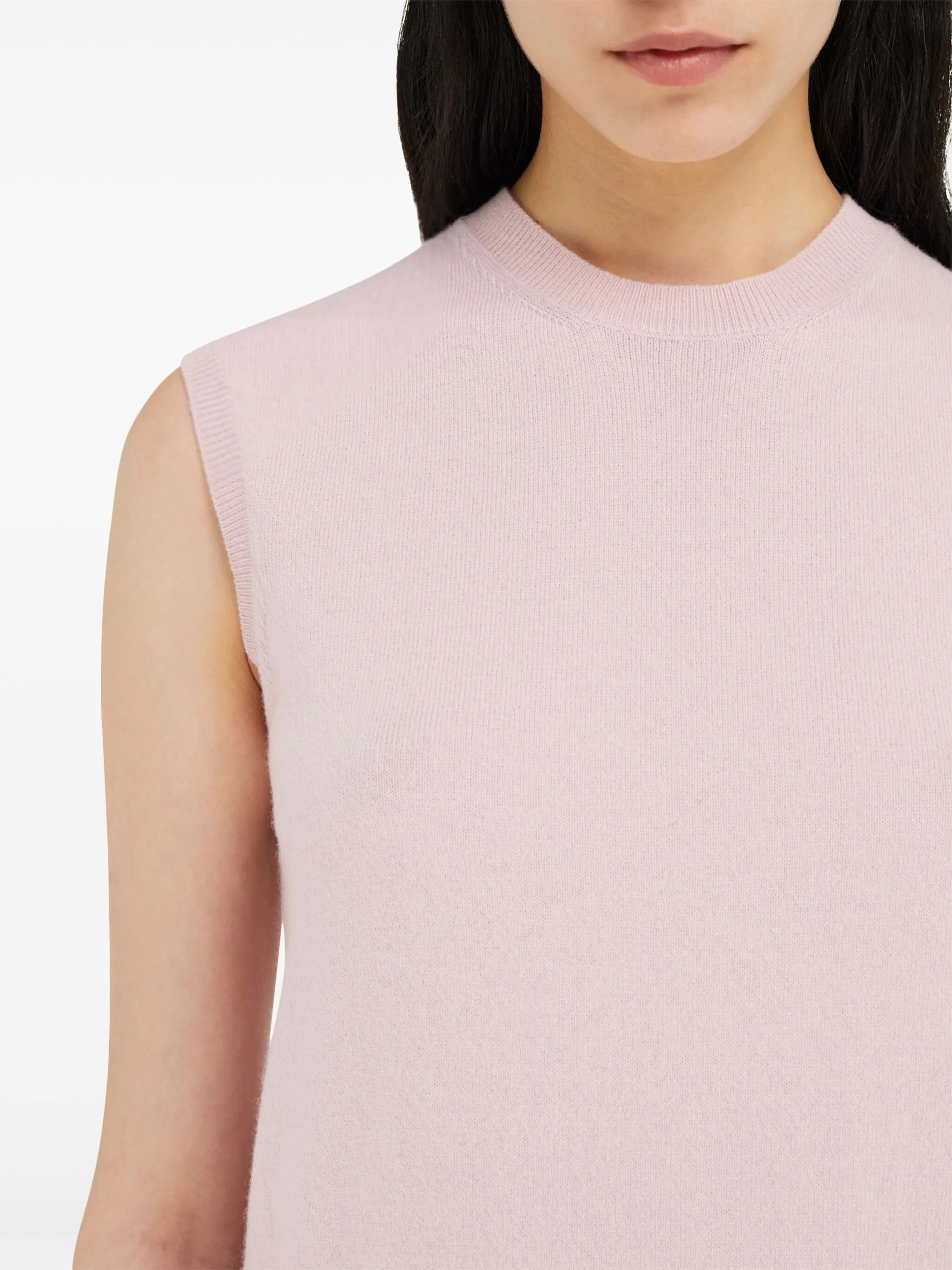 sleeveless cashmere gilet