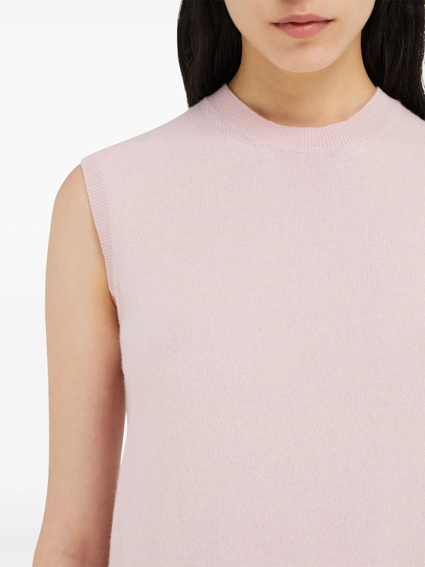 sleeveless cashmere gilet