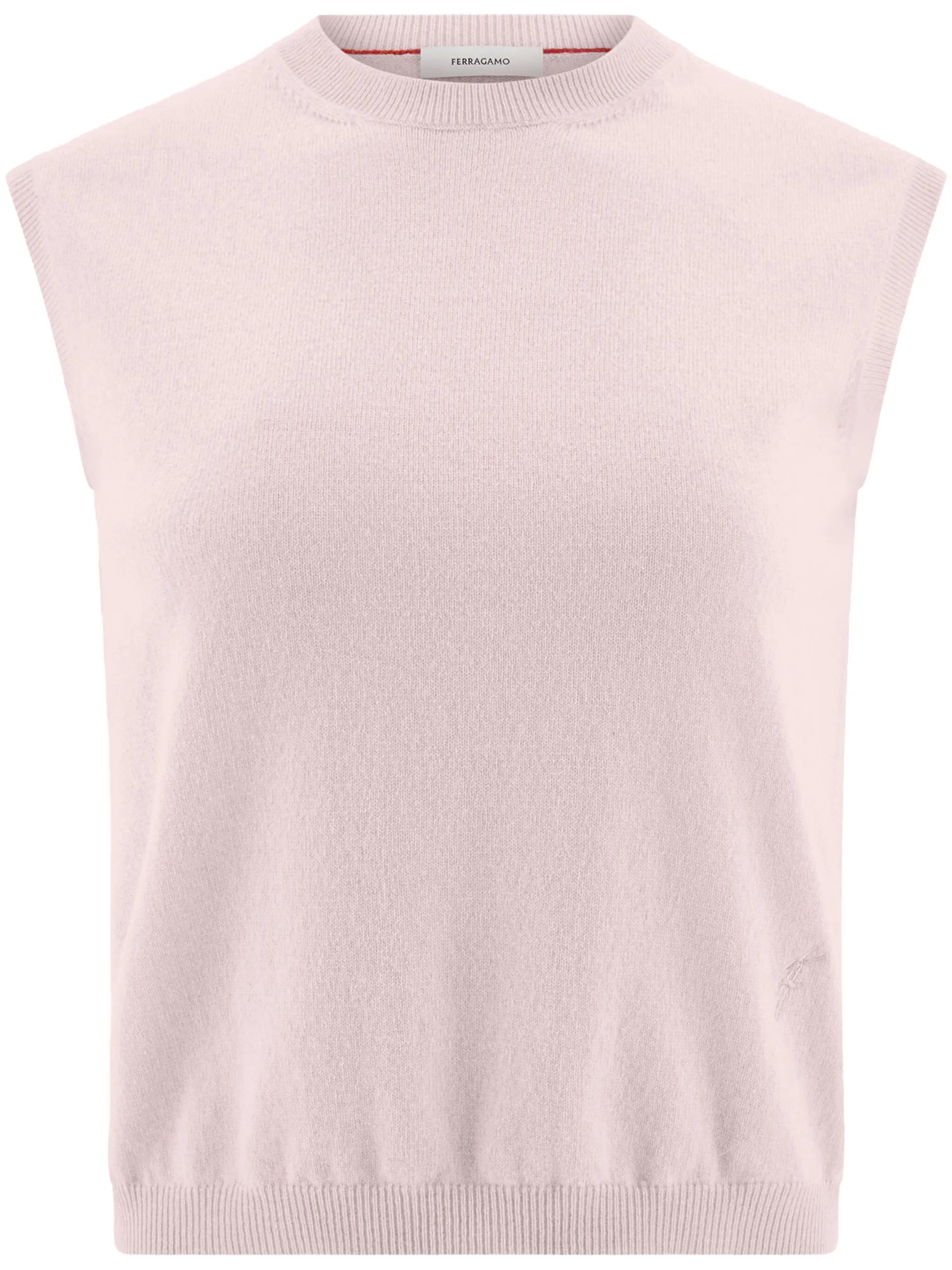 sleeveless cashmere gilet