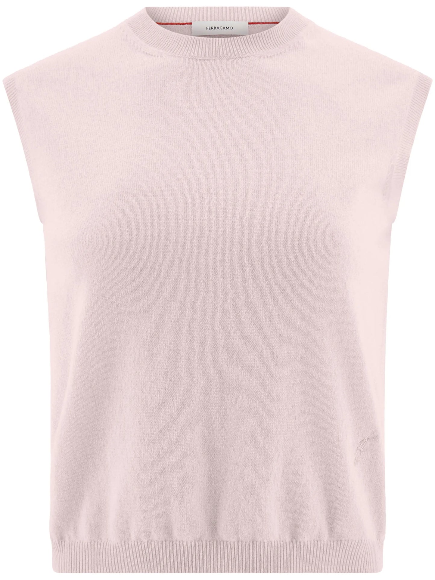 sleeveless cashmere gilet