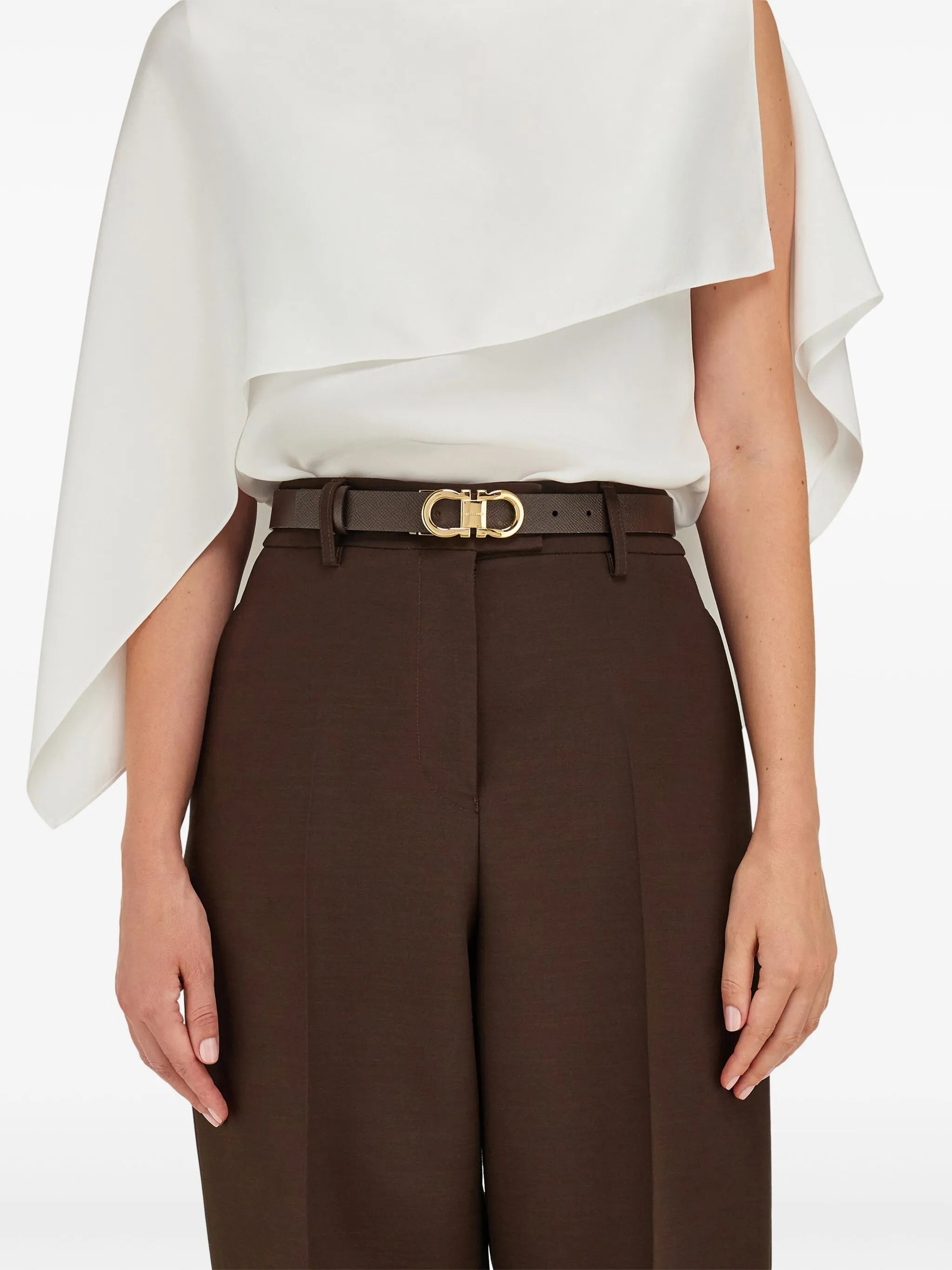reversible and adjustable Gancini belt