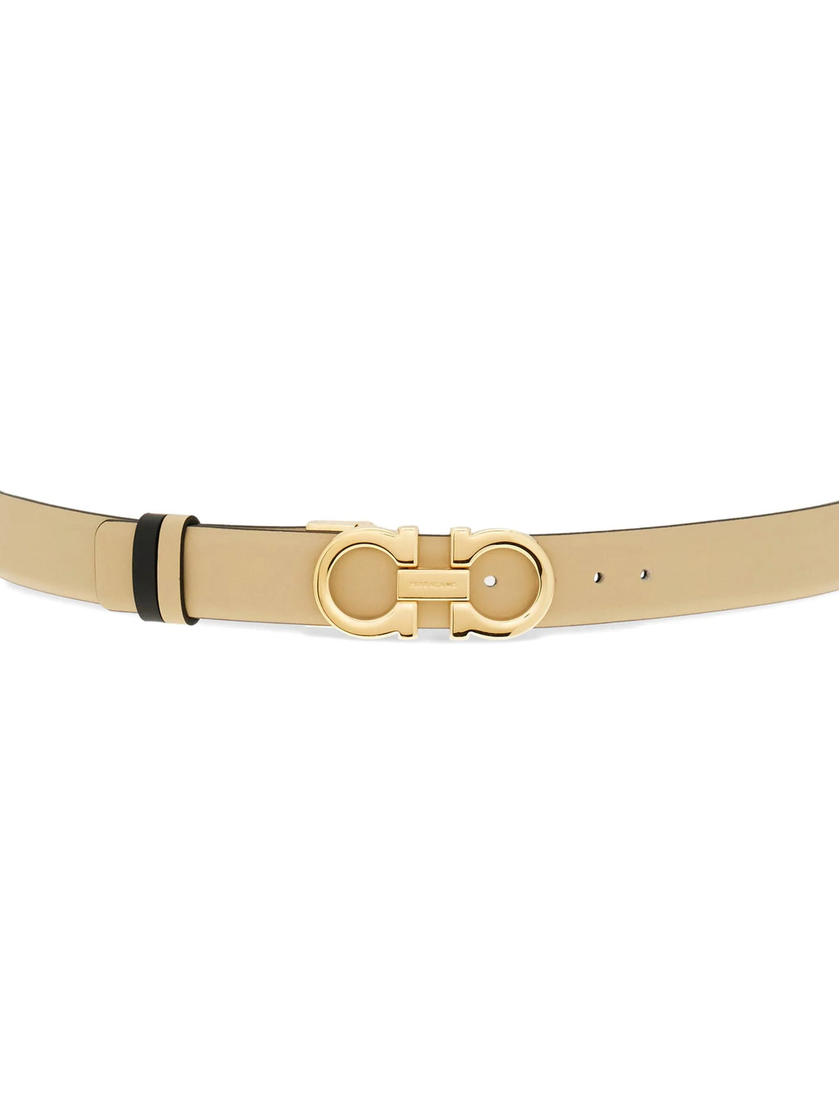 adjustable and reversible Gancini belt