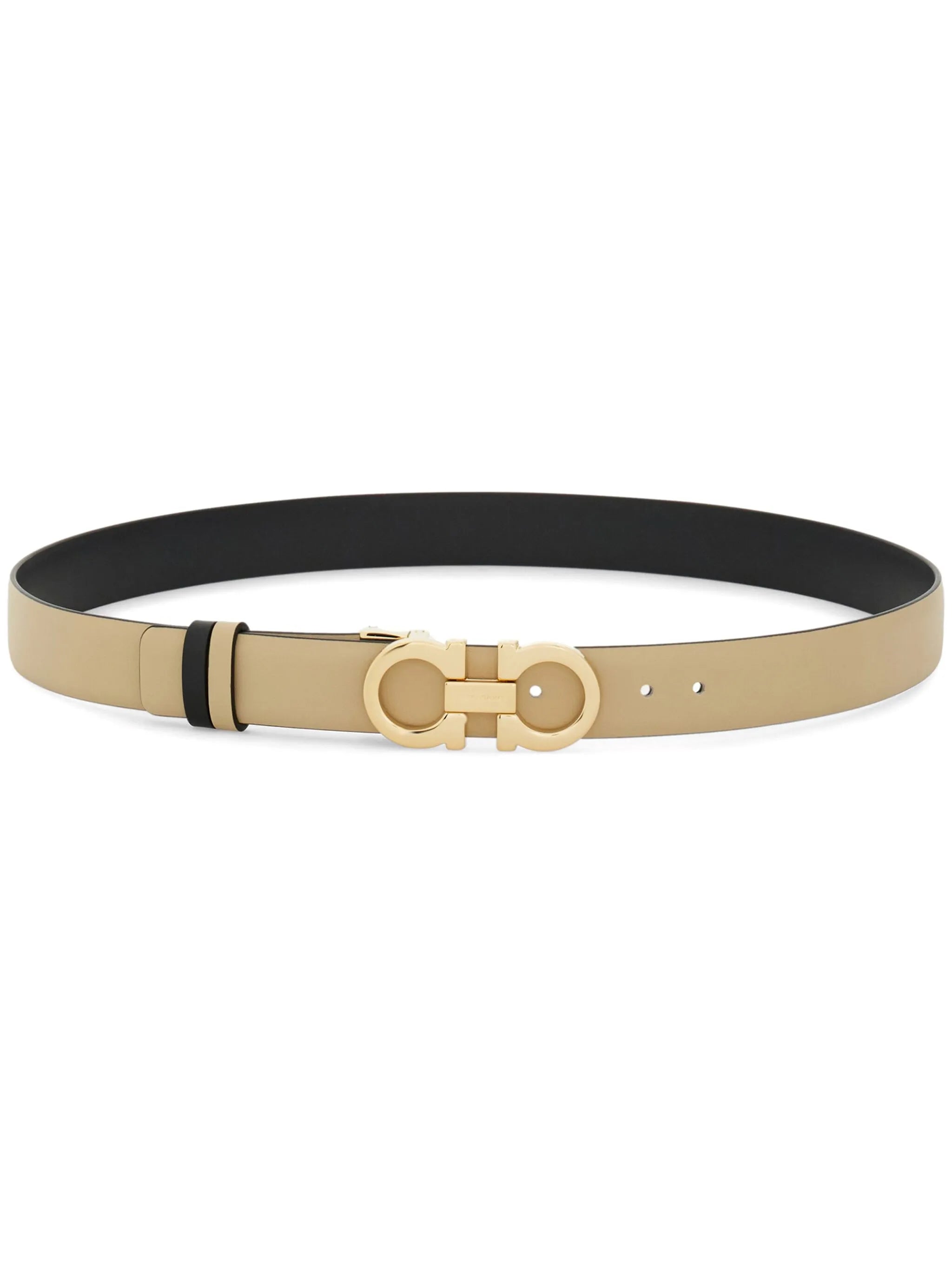 adjustable and reversible Gancini belt