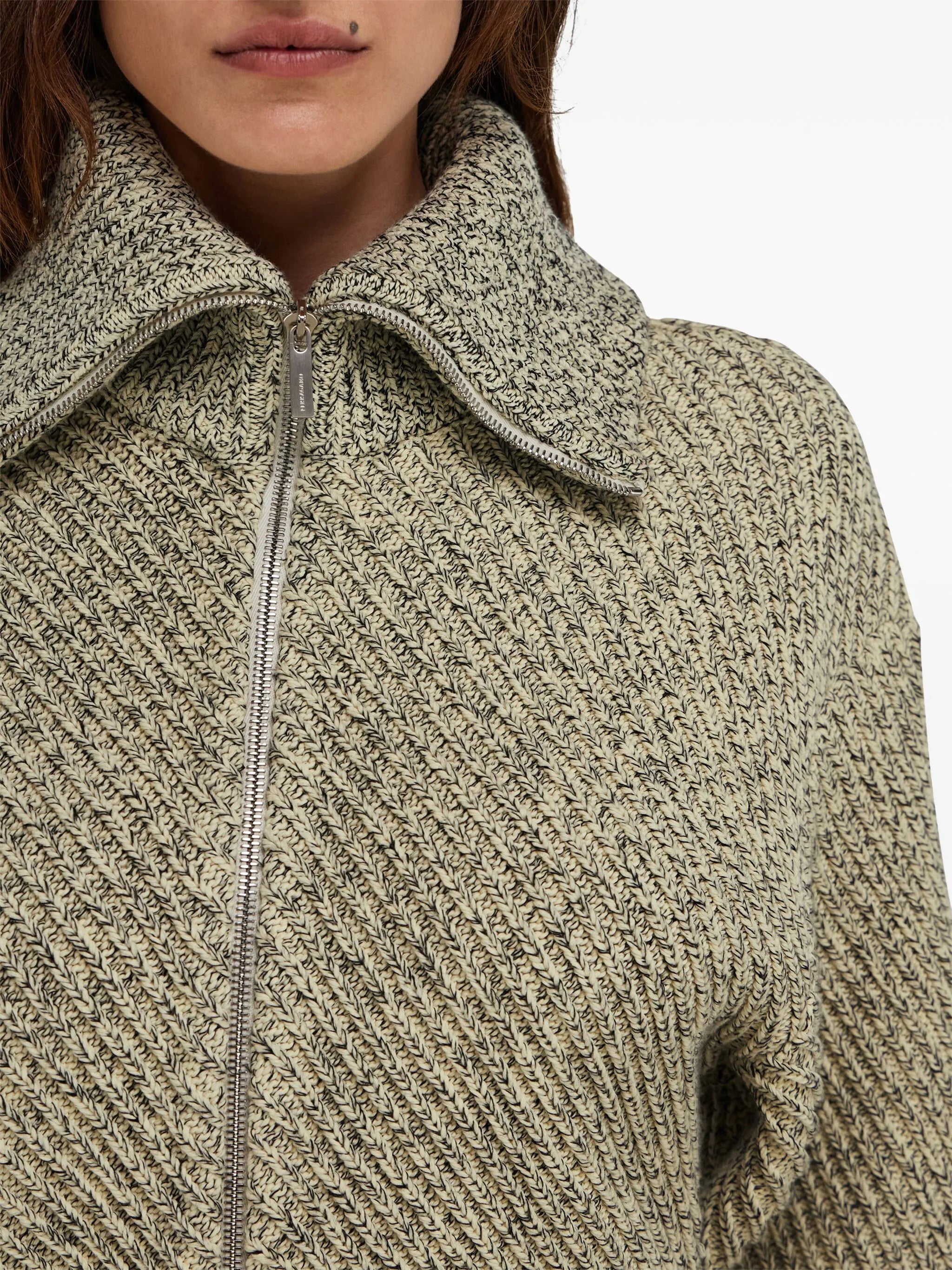 knitted bomber jacket