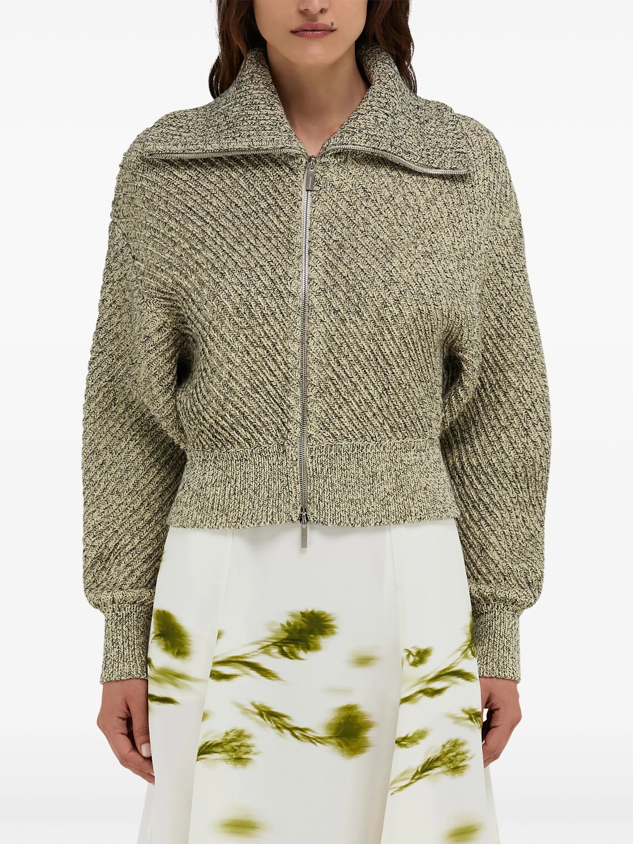 knitted bomber jacket