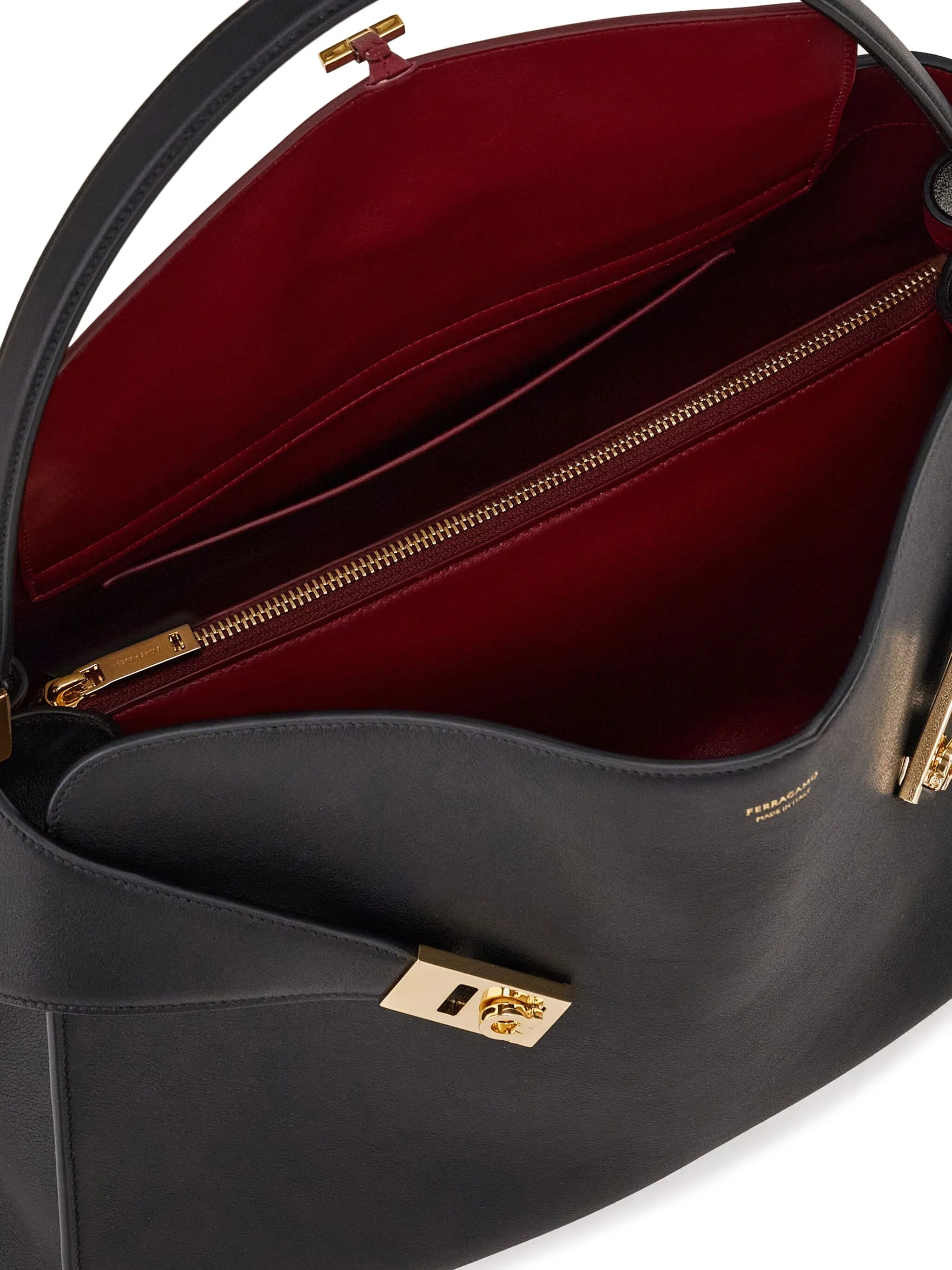 Hug soft bicolor shoulder bag L