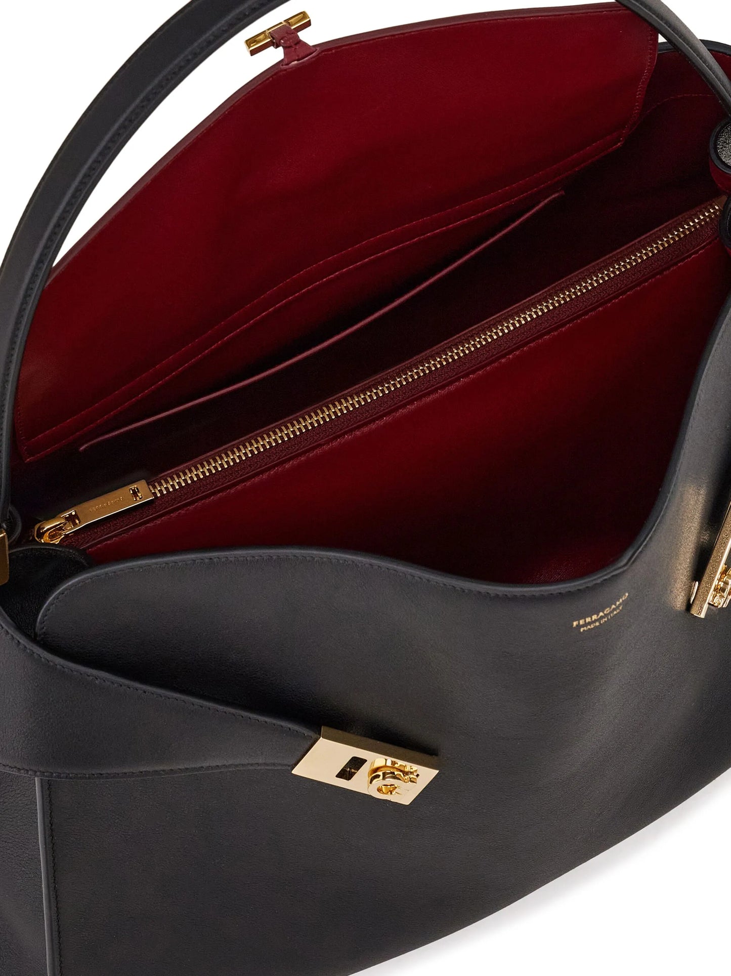 Hug soft bicolor shoulder bag L