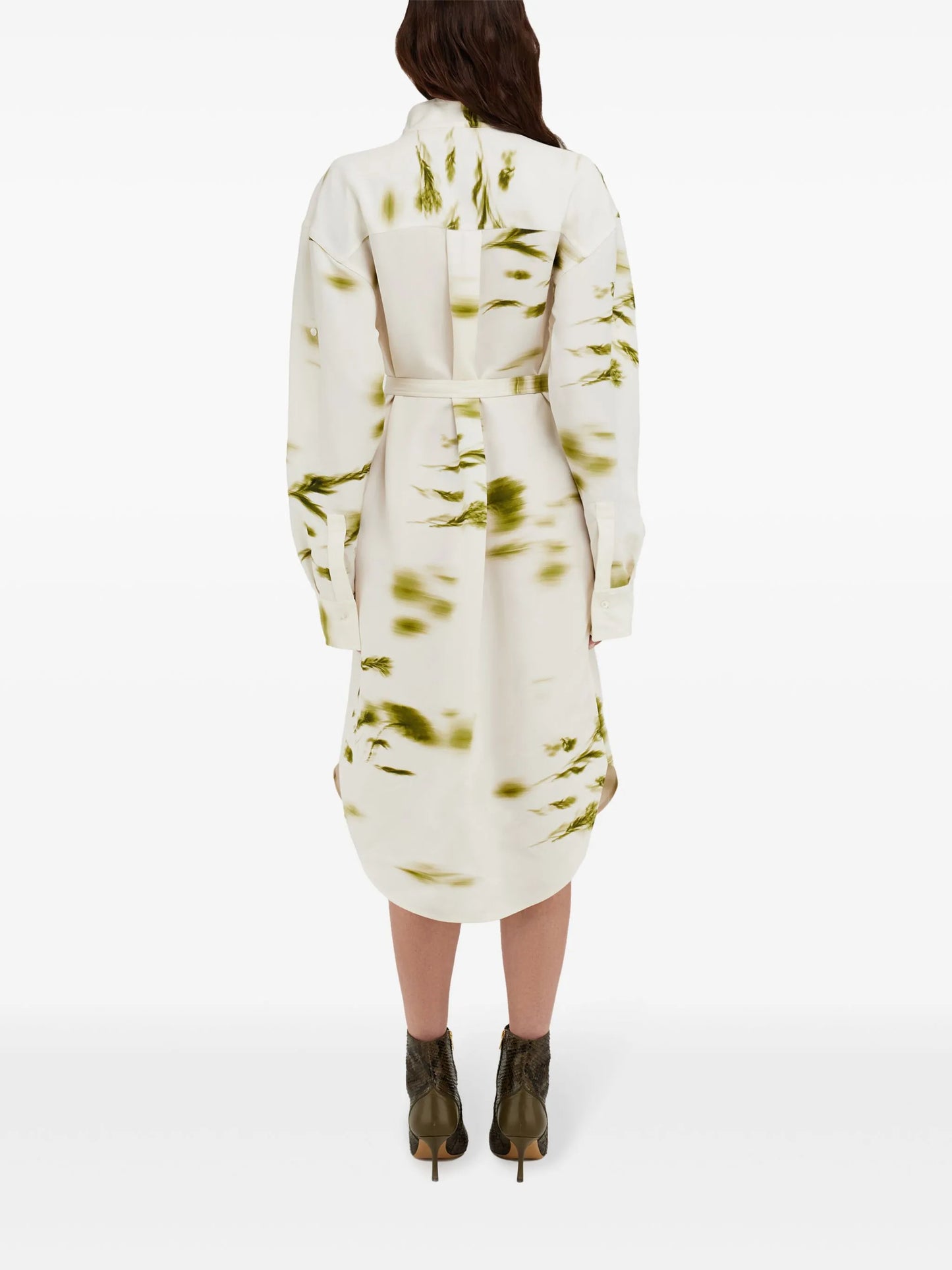Blossom print shirt dress