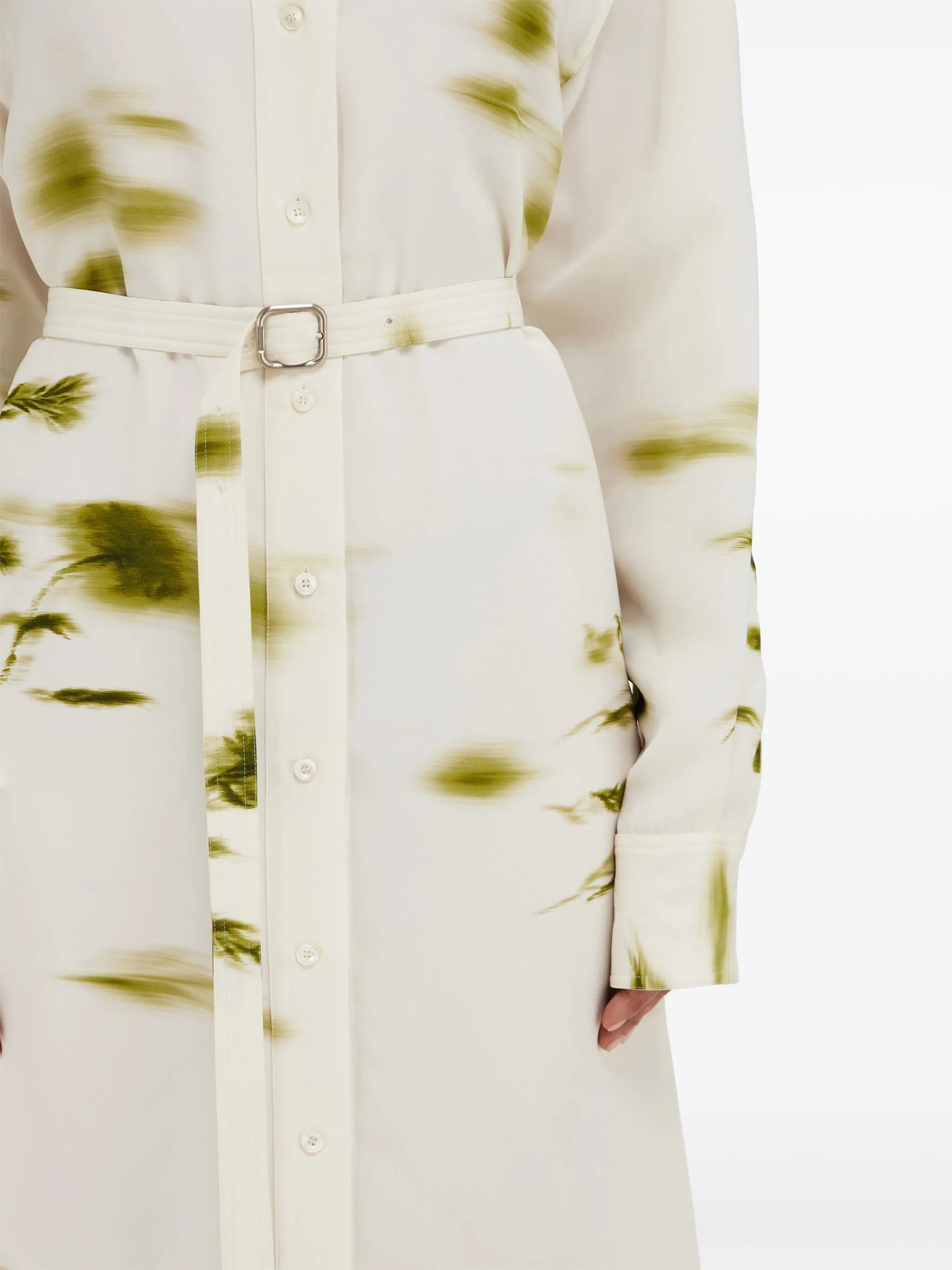 Blossom print shirt dress