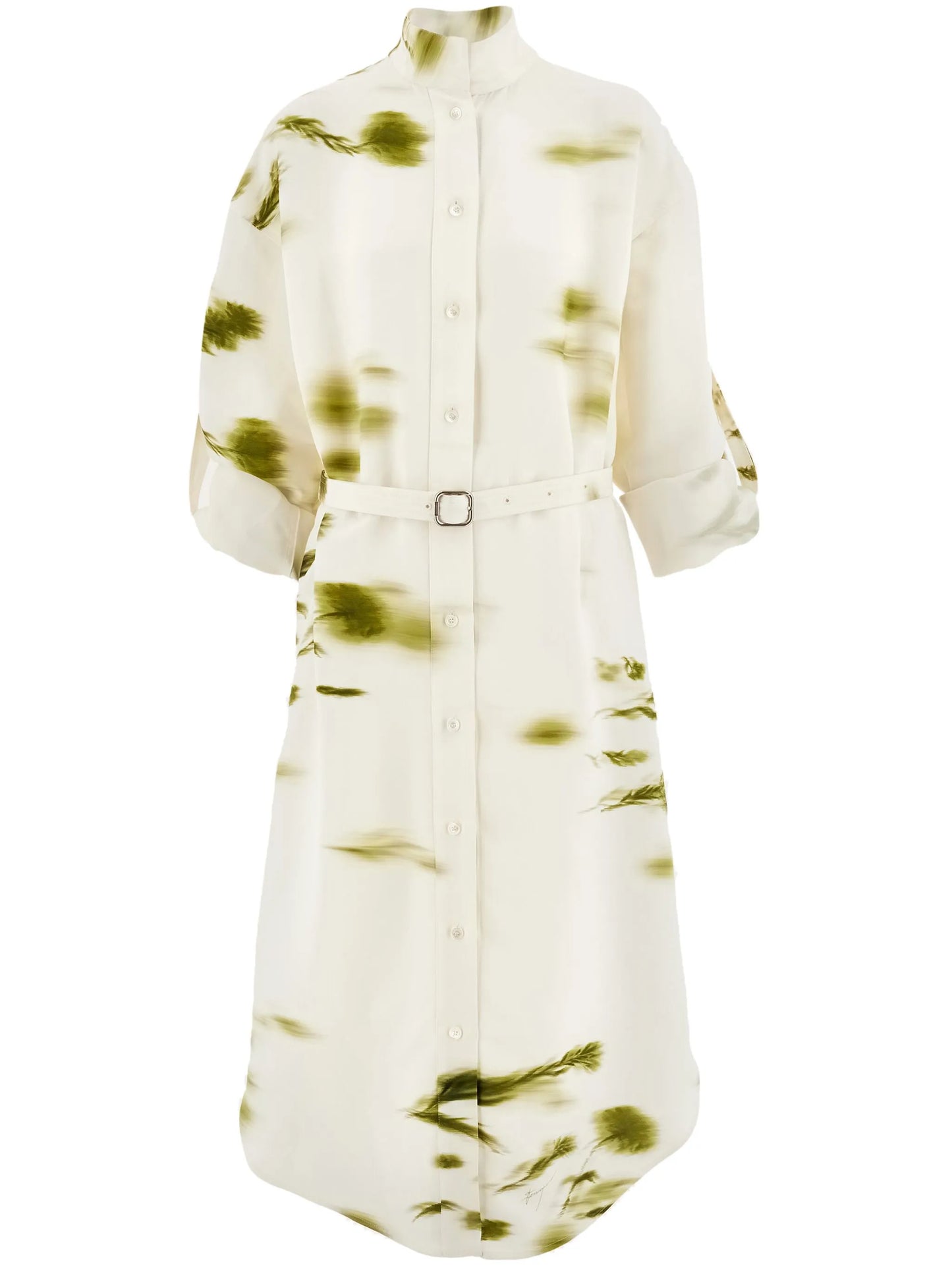 Blossom print shirt dress