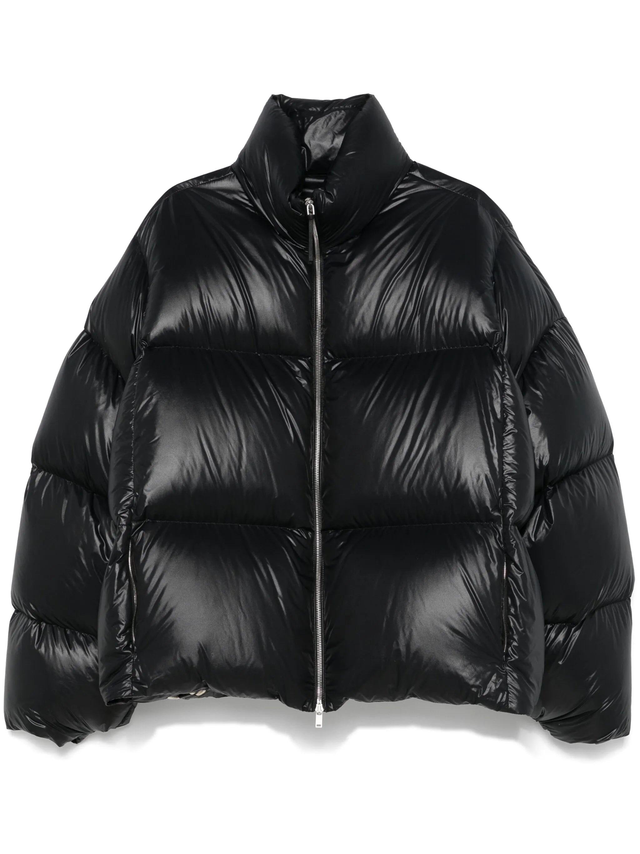 zip-up puffer jacket