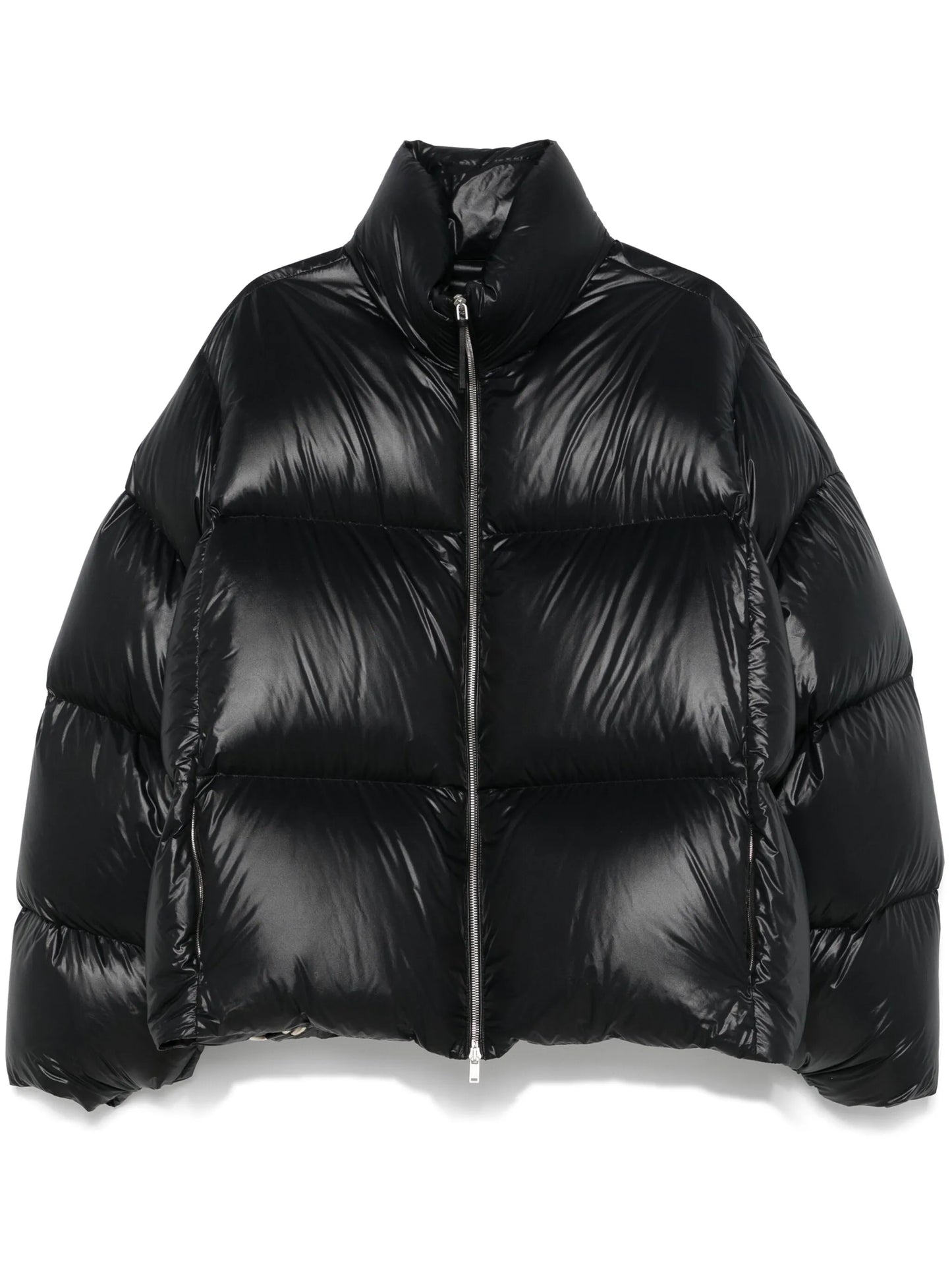 zip-up puffer jacket