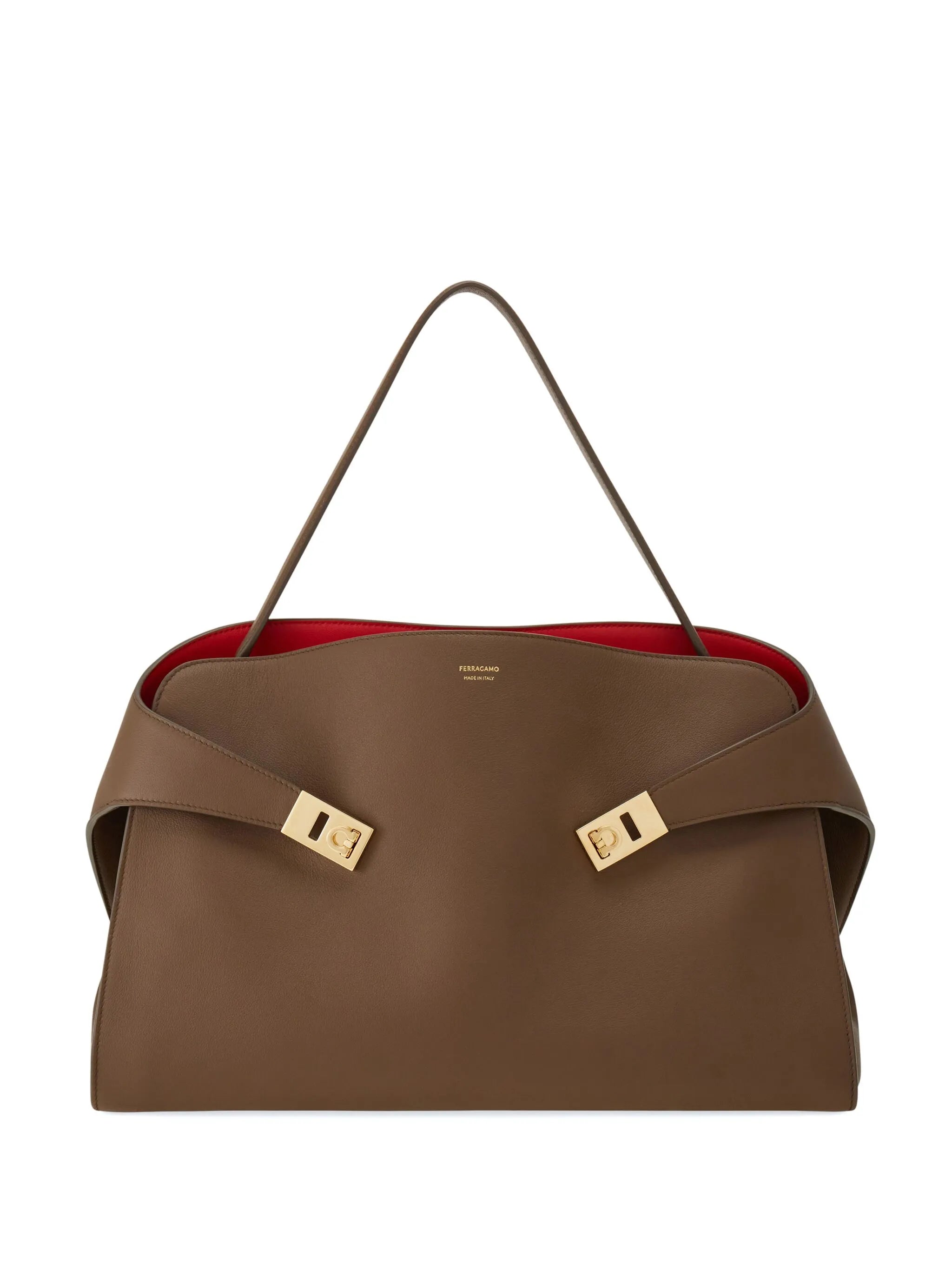Hug soft bicolor shoulder bag L