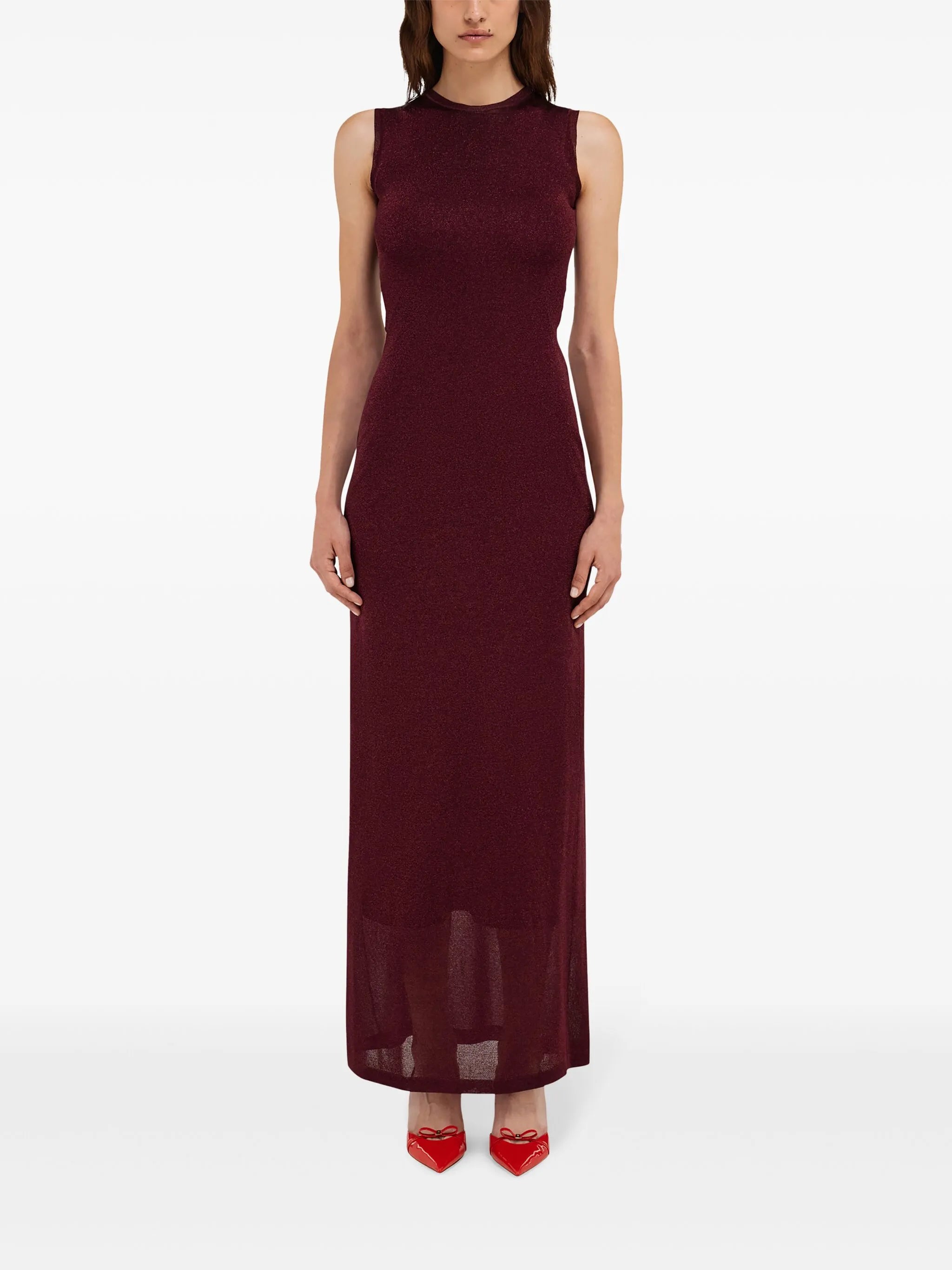 lurex maxi dress