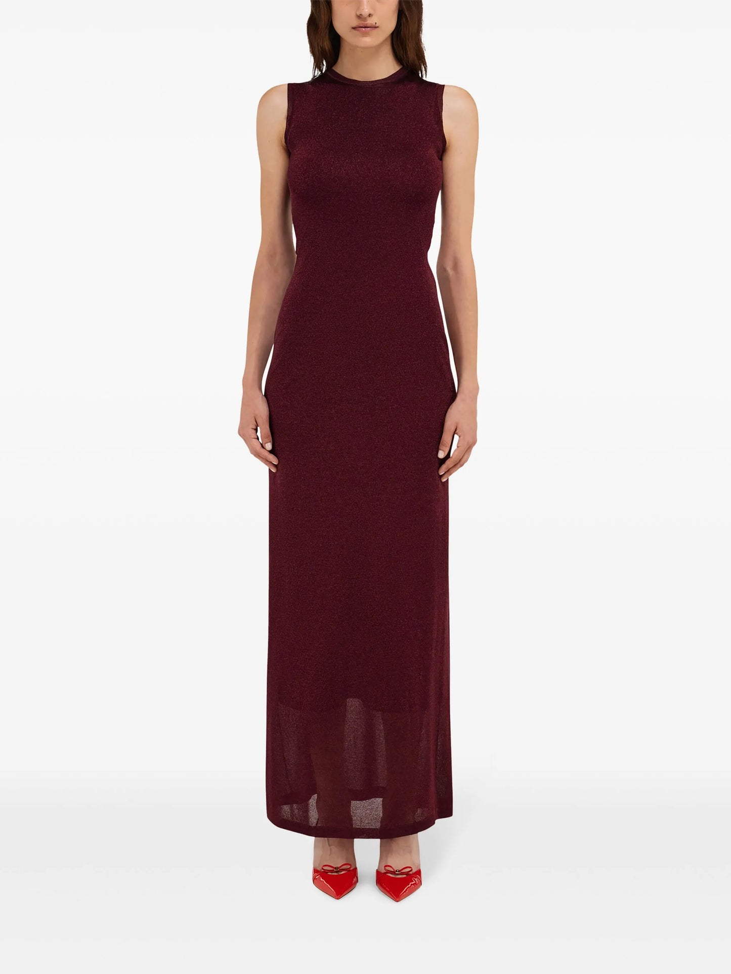 lurex maxi dress