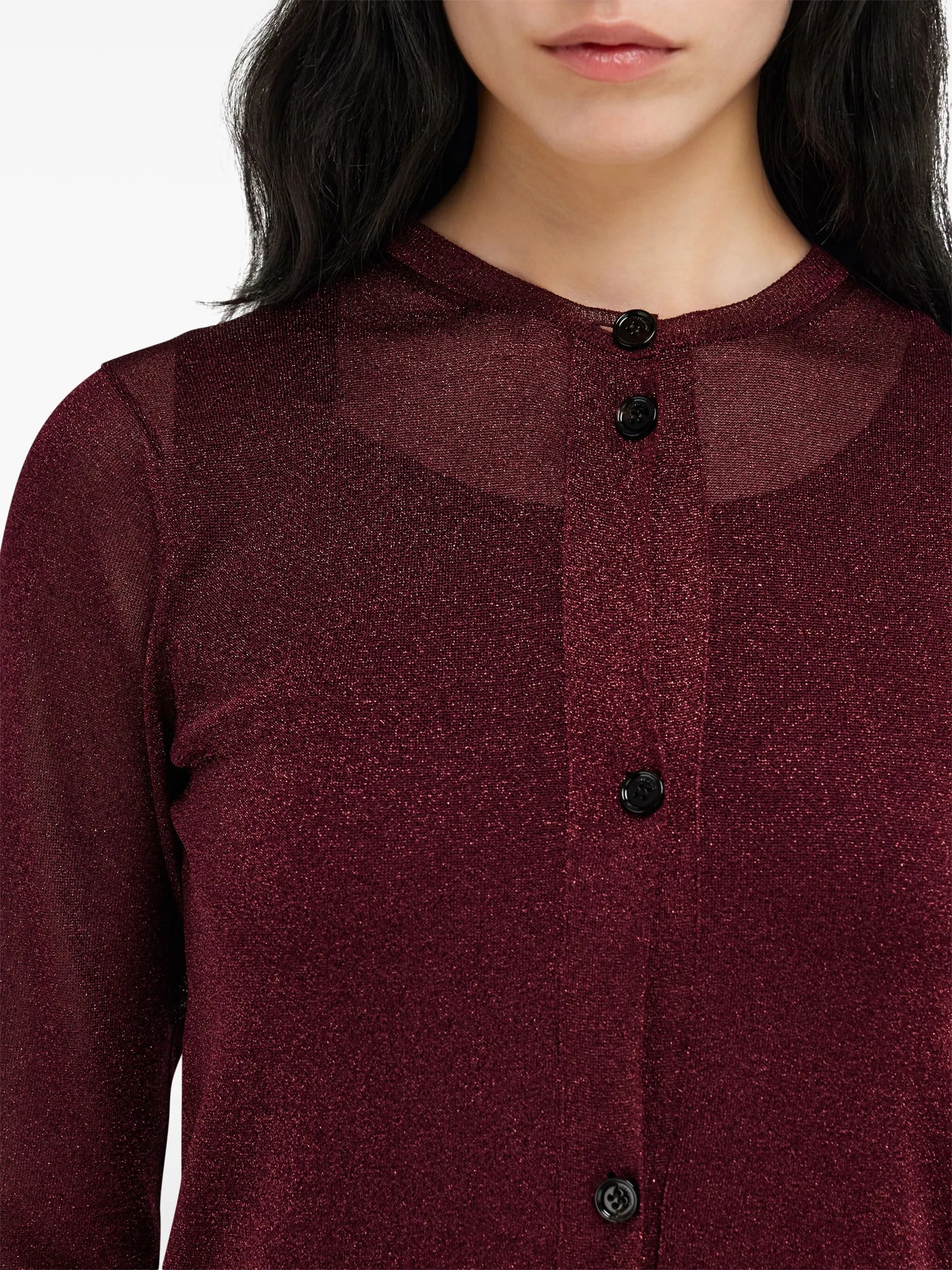 lurex-detail cardi-coat
