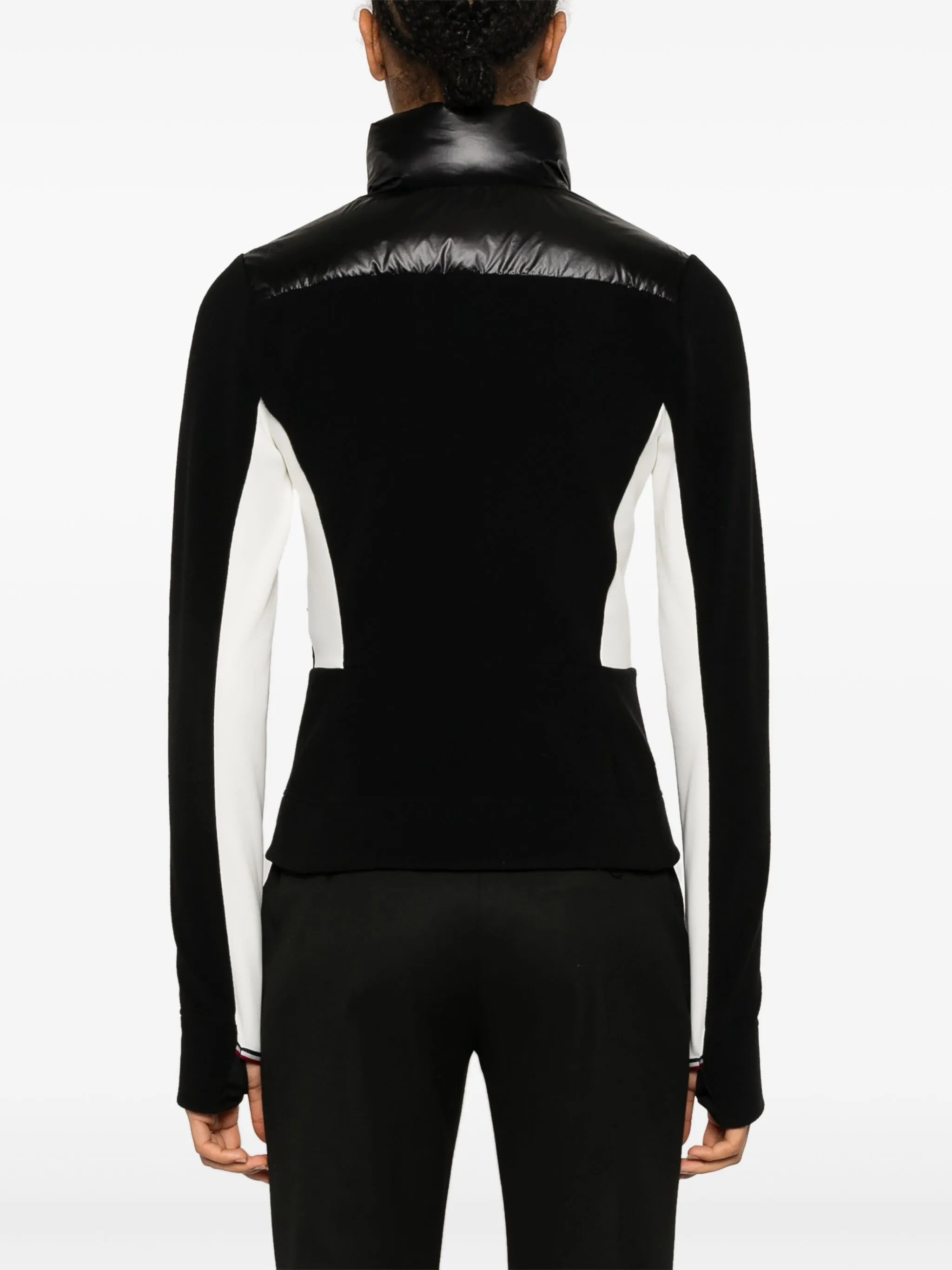 padded zip-up sweatshirt