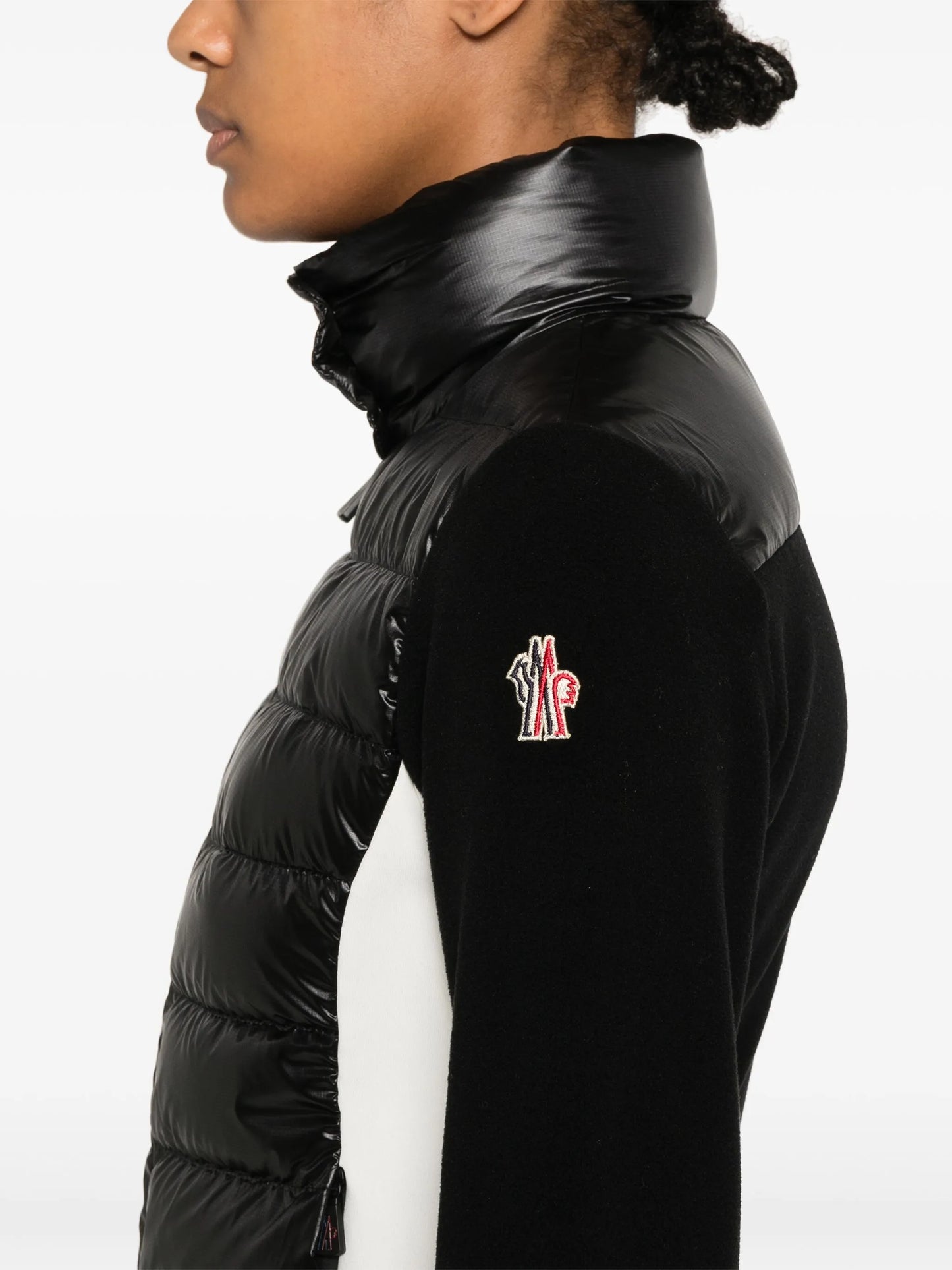 padded zip-up sweatshirt