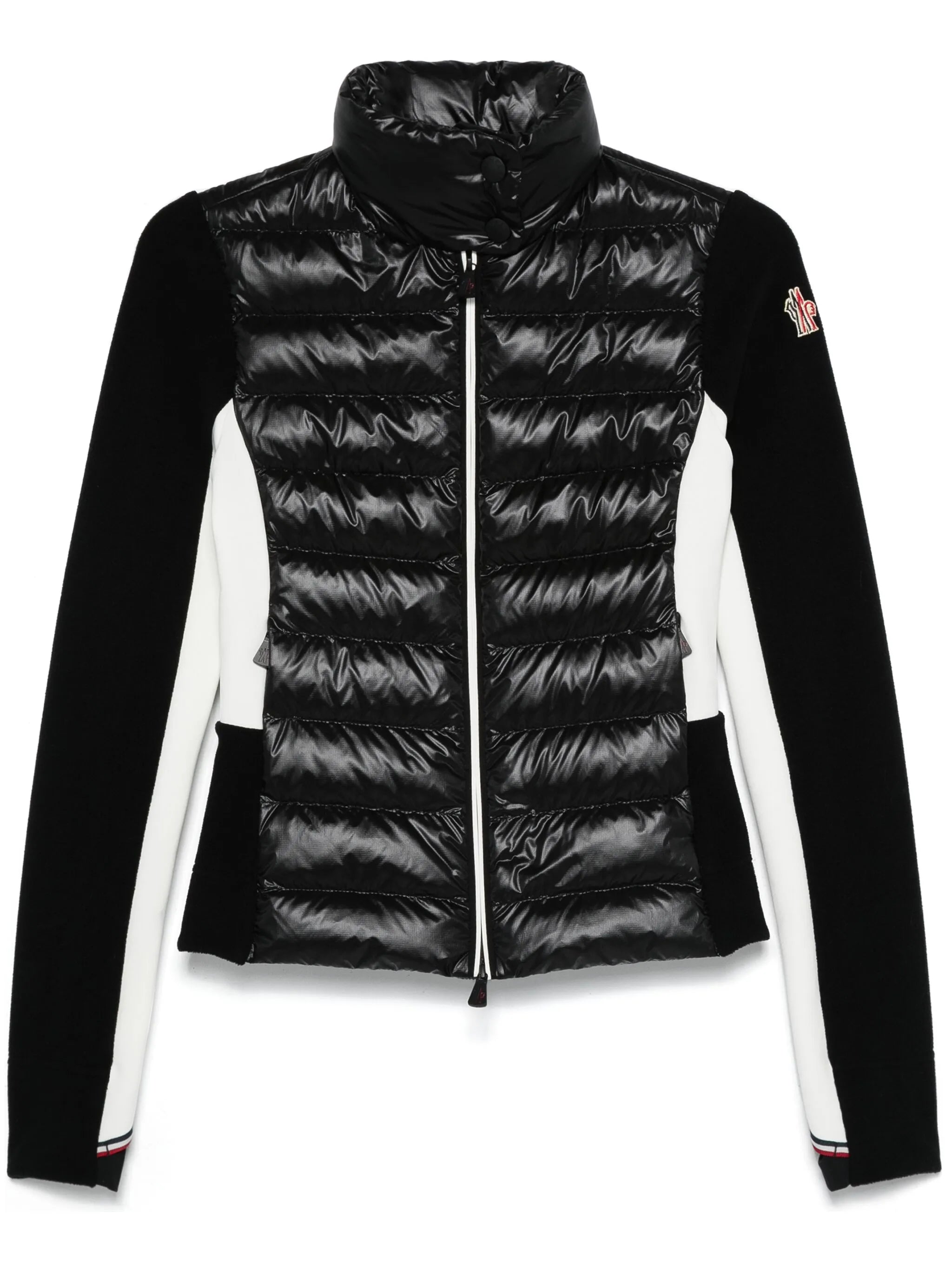 padded zip-up sweatshirt