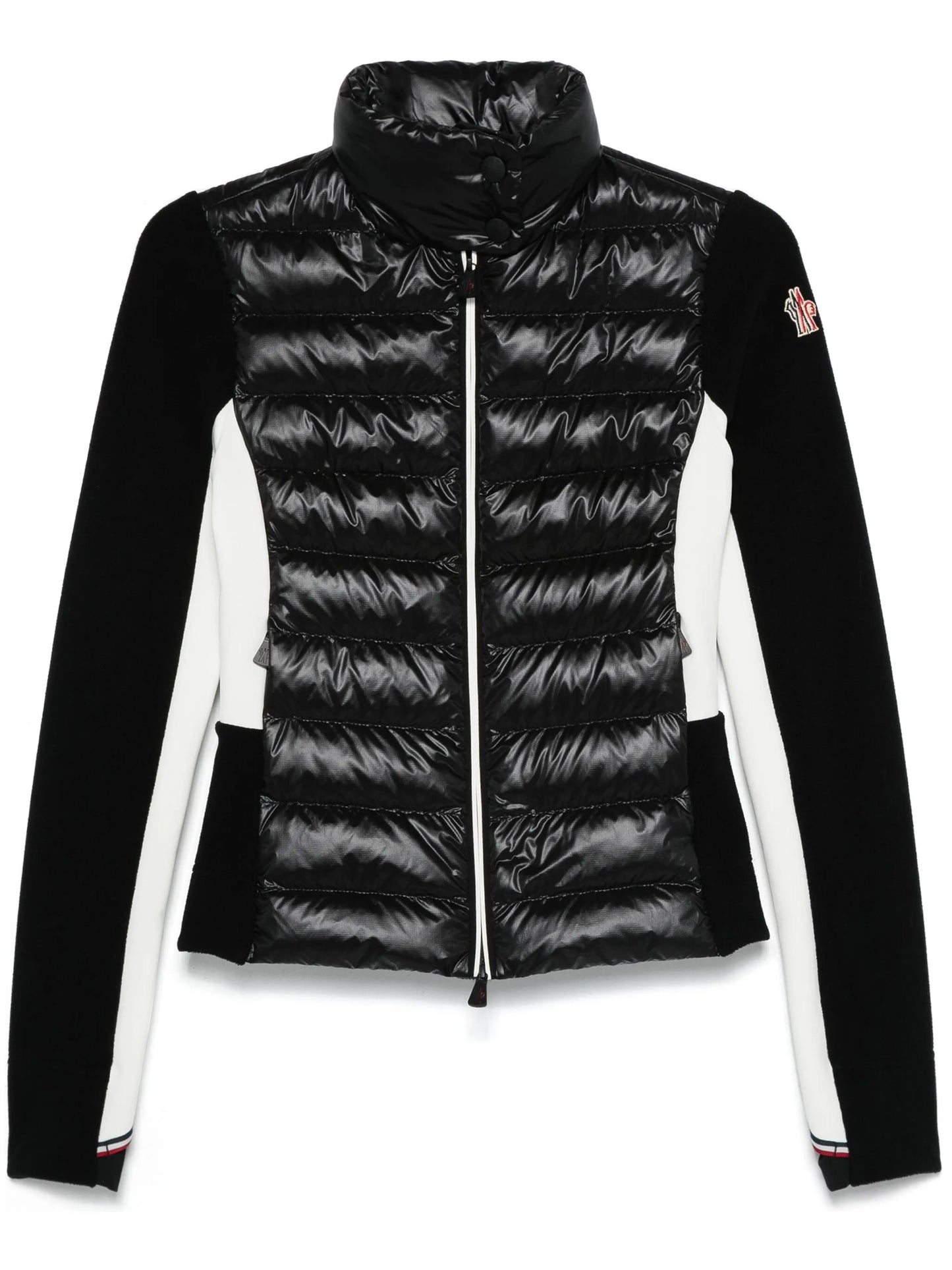 padded zip-up sweatshirt