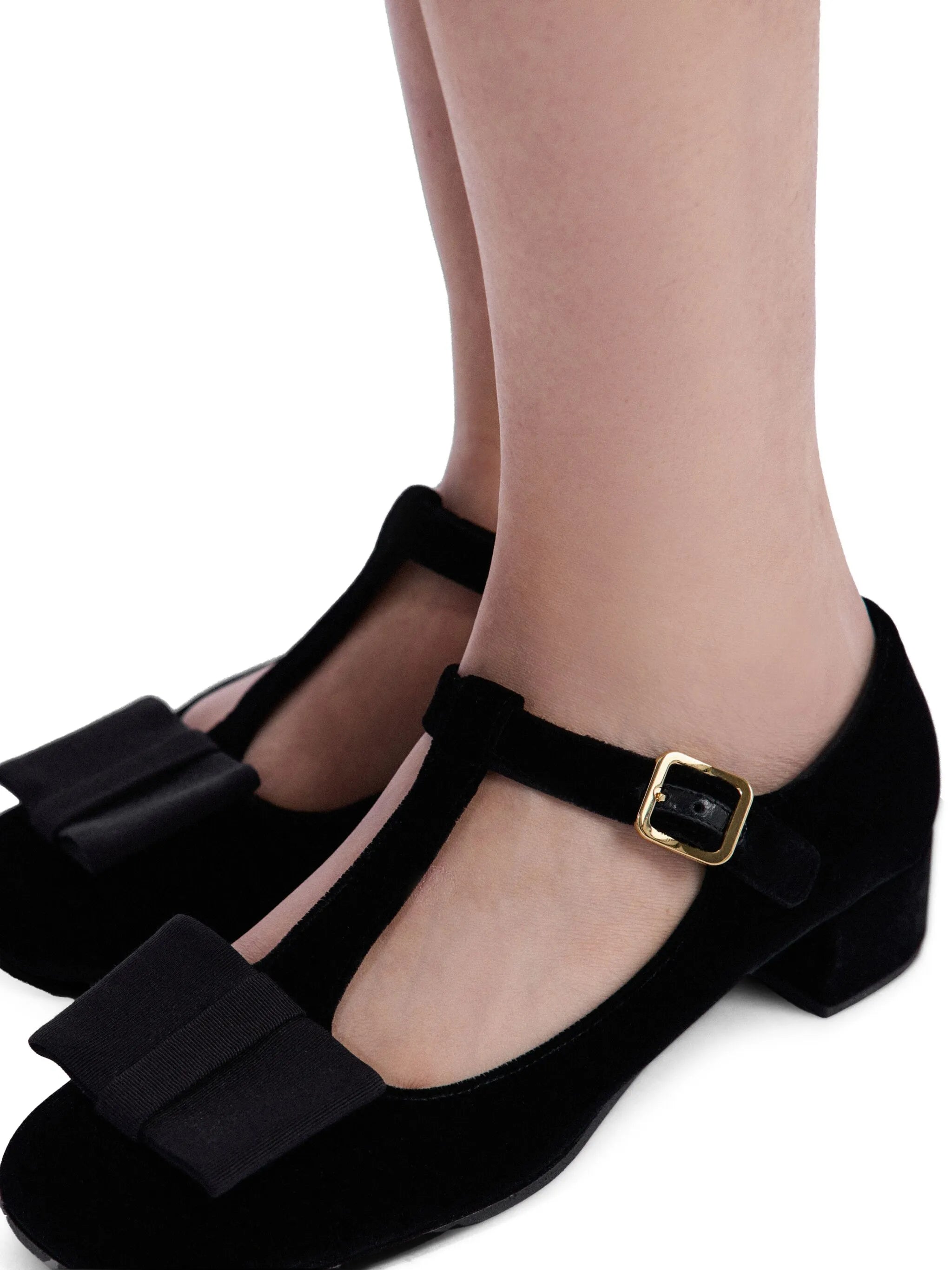 35mm velvet pumps